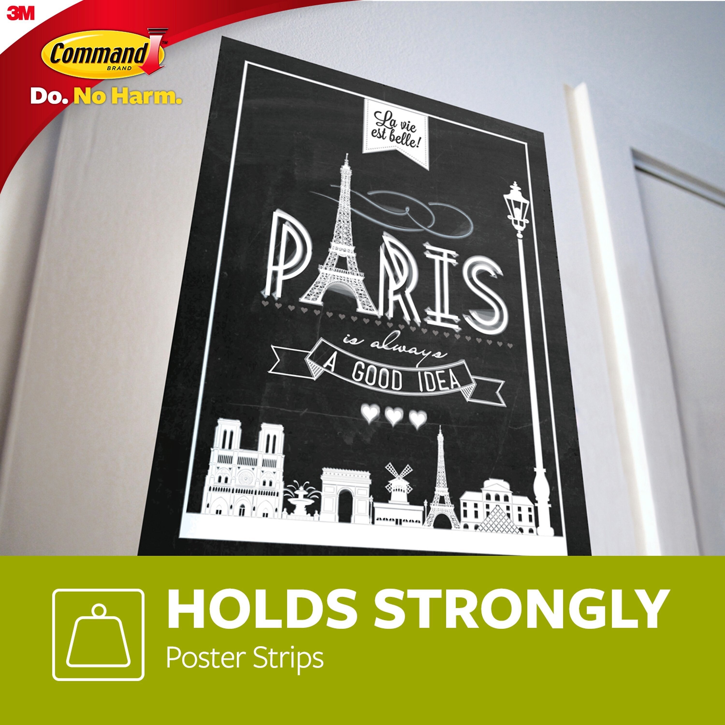 Command™ Small Poster Strips, 104 Strips/Pack