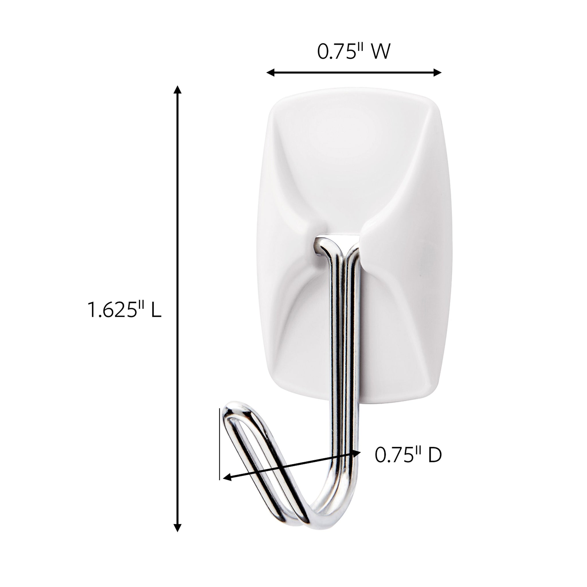 Command Small Wire Hooks, 0.5 lb., White, 3/Pack