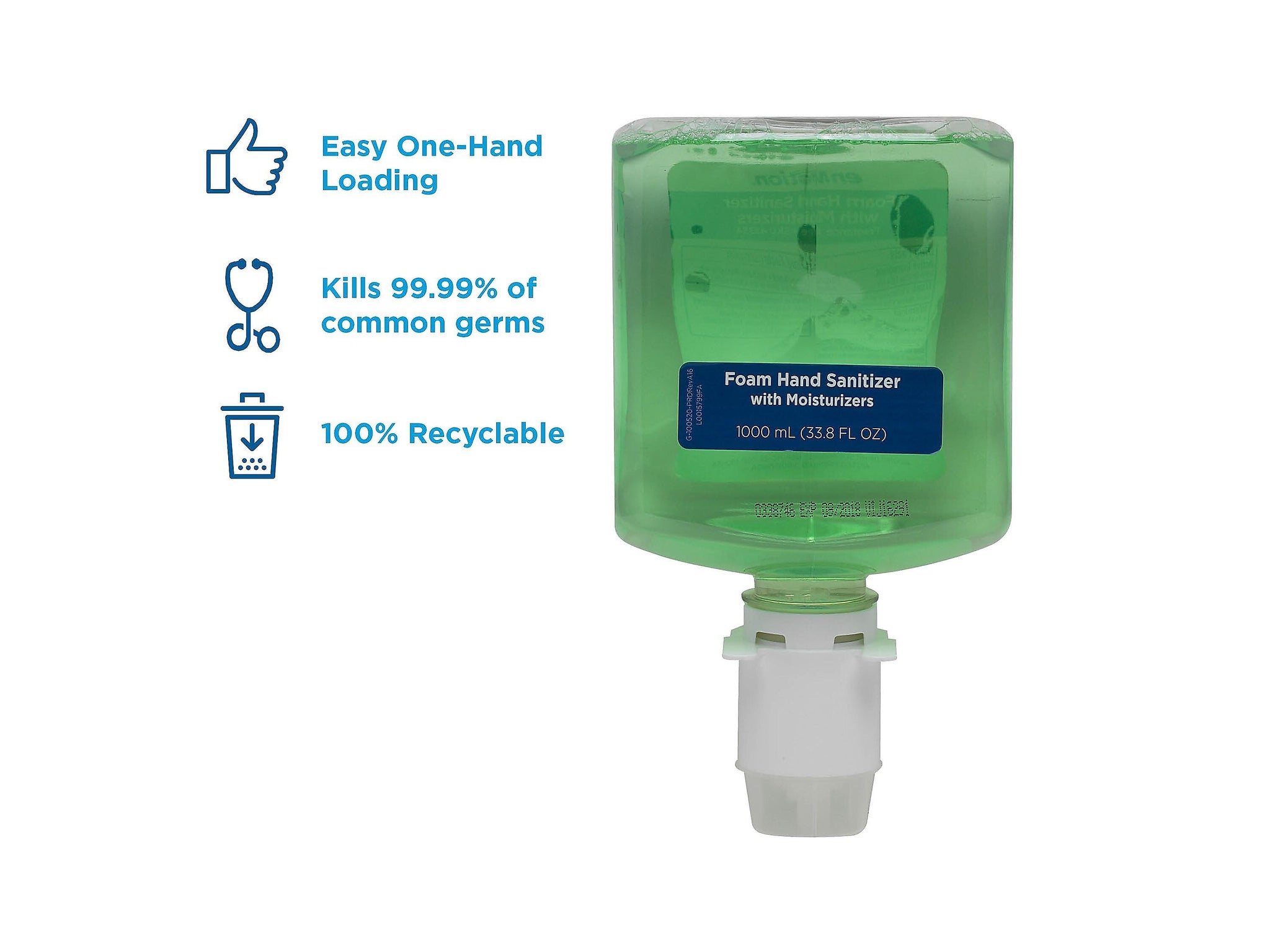 Commercial Dispensing enMotion Gen2 1000 mL. Foaming Hand Sanitizer Refill for enMotion Dispenser, 2/Carton