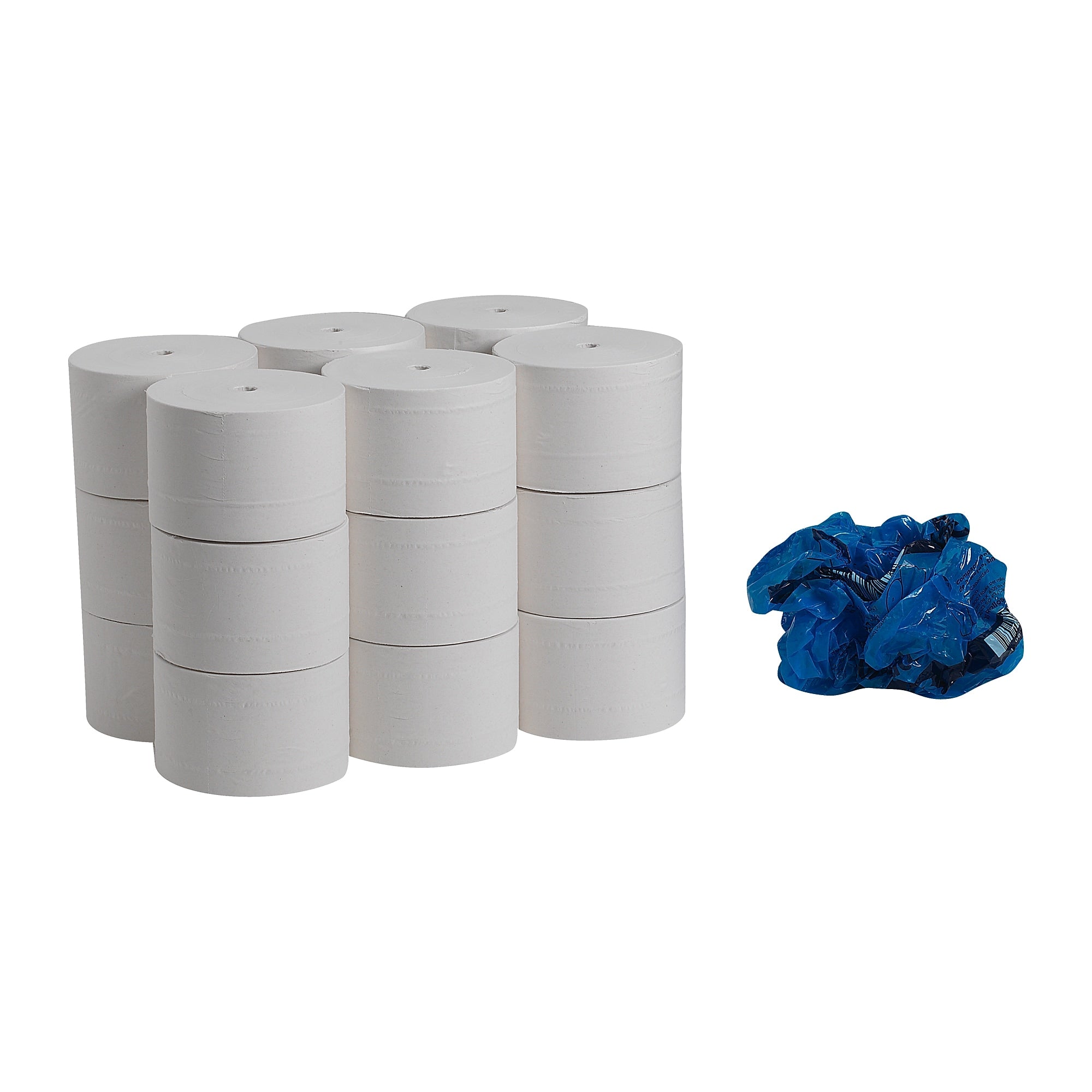 Compact Recycled Coreless Toilet Paper, 2-Ply, White, 1500 Sheets/Roll, 18 Rolls/Carton