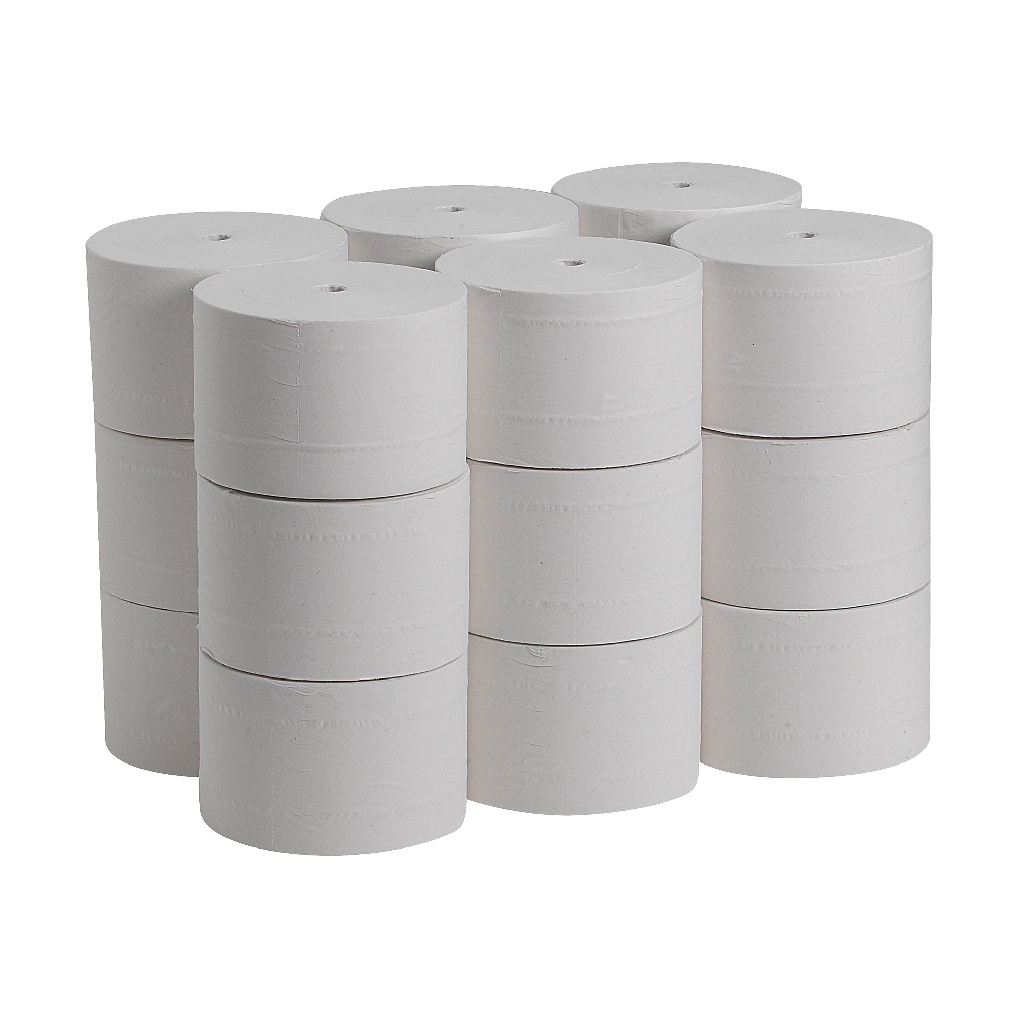 Compact Recycled Coreless Toilet Paper, 2-Ply, White, 1500 Sheets/Roll, 18 Rolls/Carton