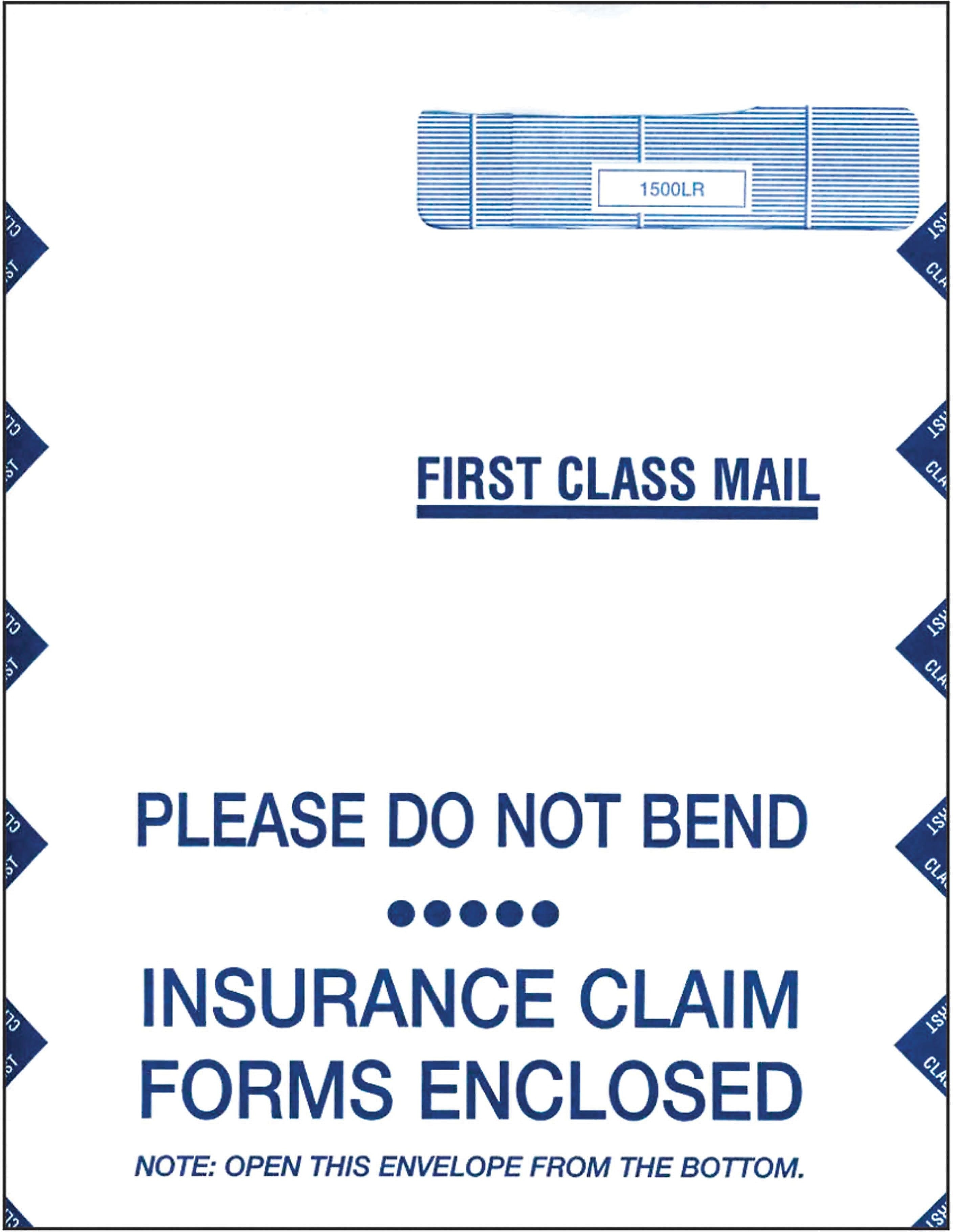 ComplyRight CMS-1500 Jumbo Healthcare Billing Envelope, Right Window Envelope, 9