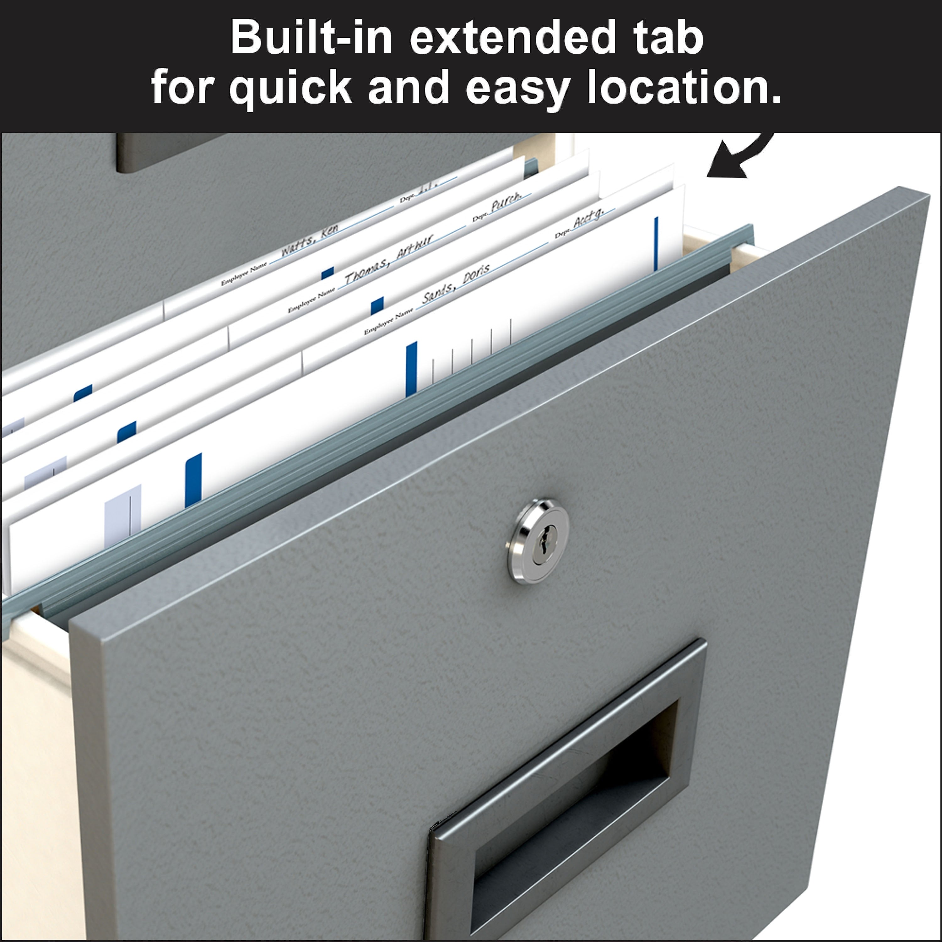 ComplyRight Concealed Cover Confidential Employee Record Folder, Pack of 25
