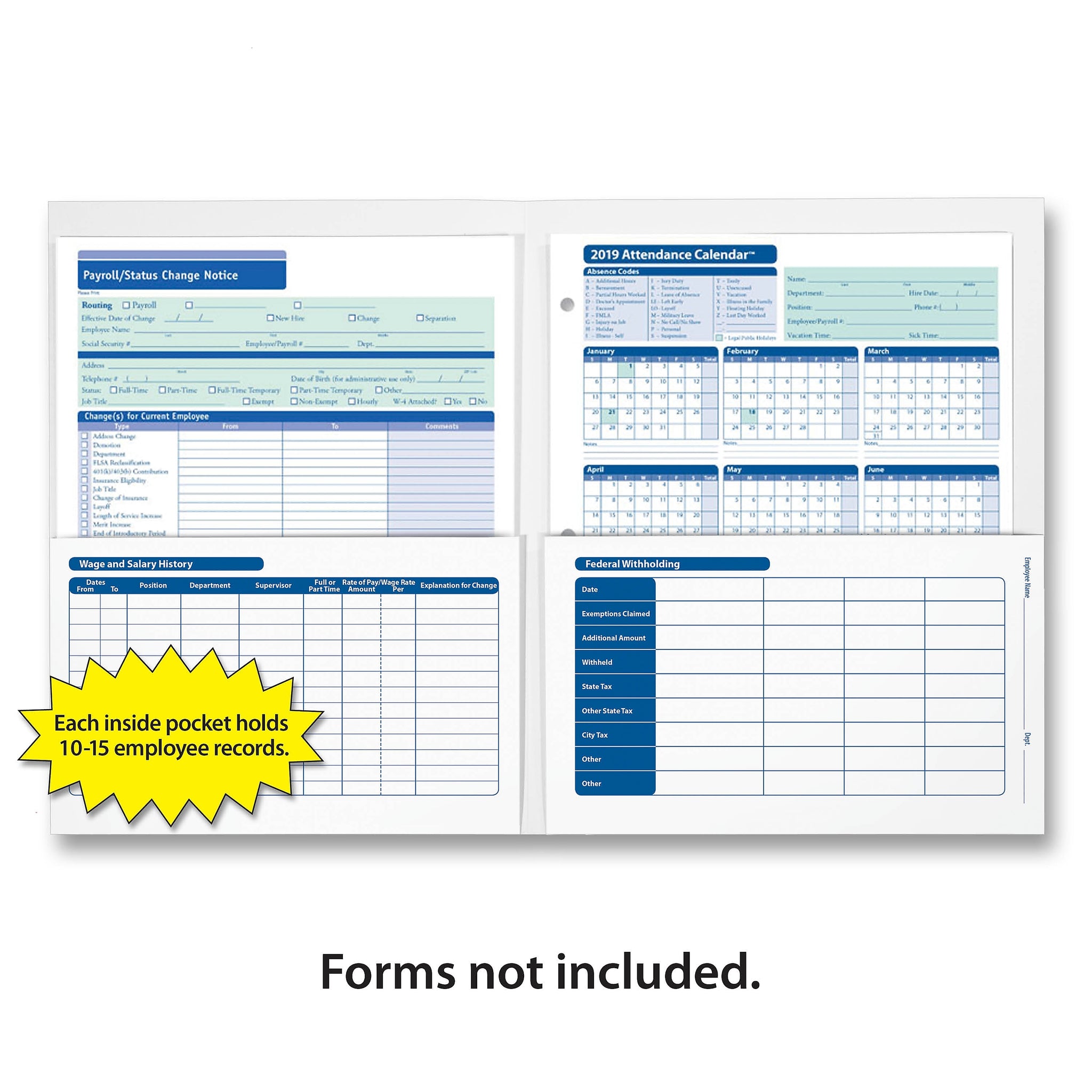 ComplyRight™ Confidential Employee Payroll Records Folder, Pack of 25