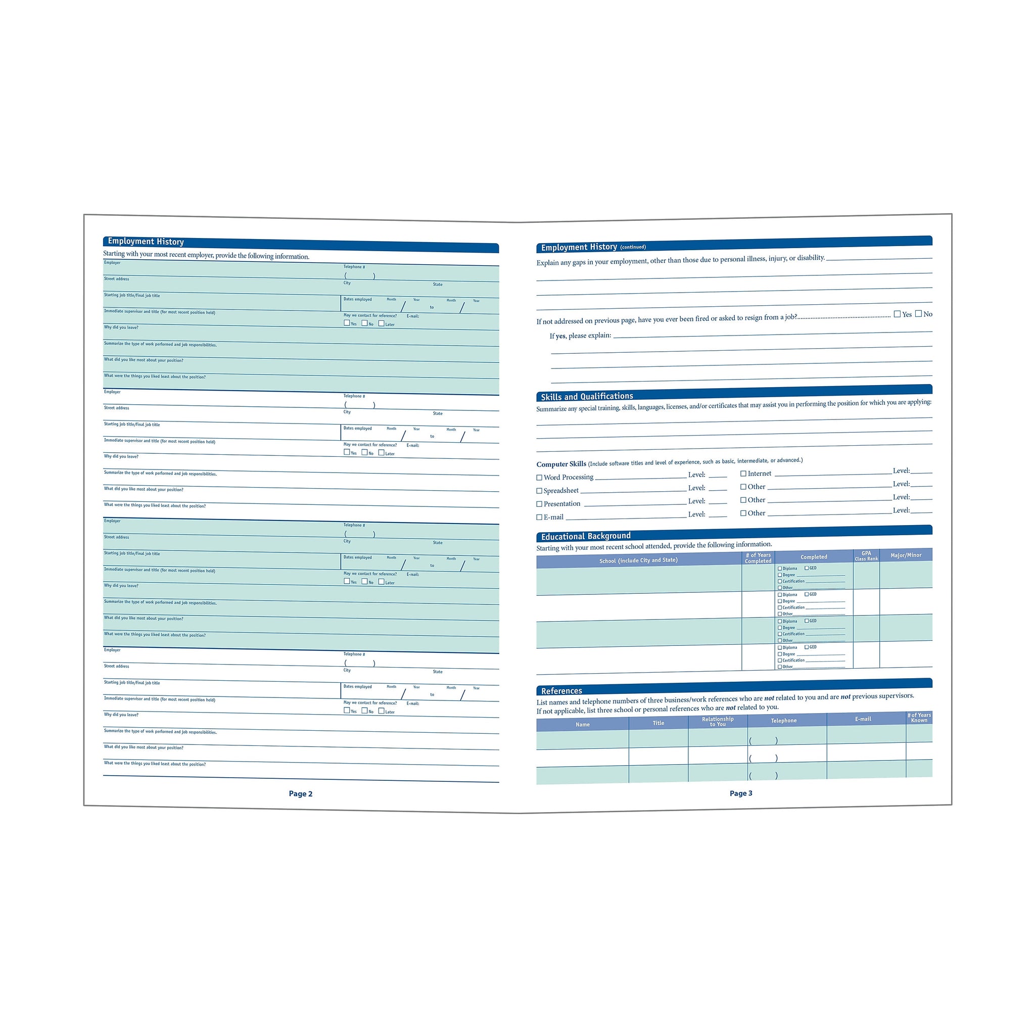 ComplyRight™ Maine Job Application, Pack of 50