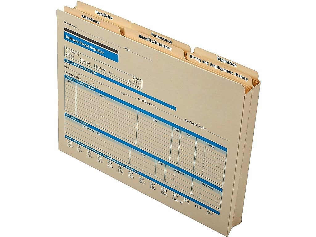 ComplyRight Personnel Folder, 6-Part , 25 Forms/Pack