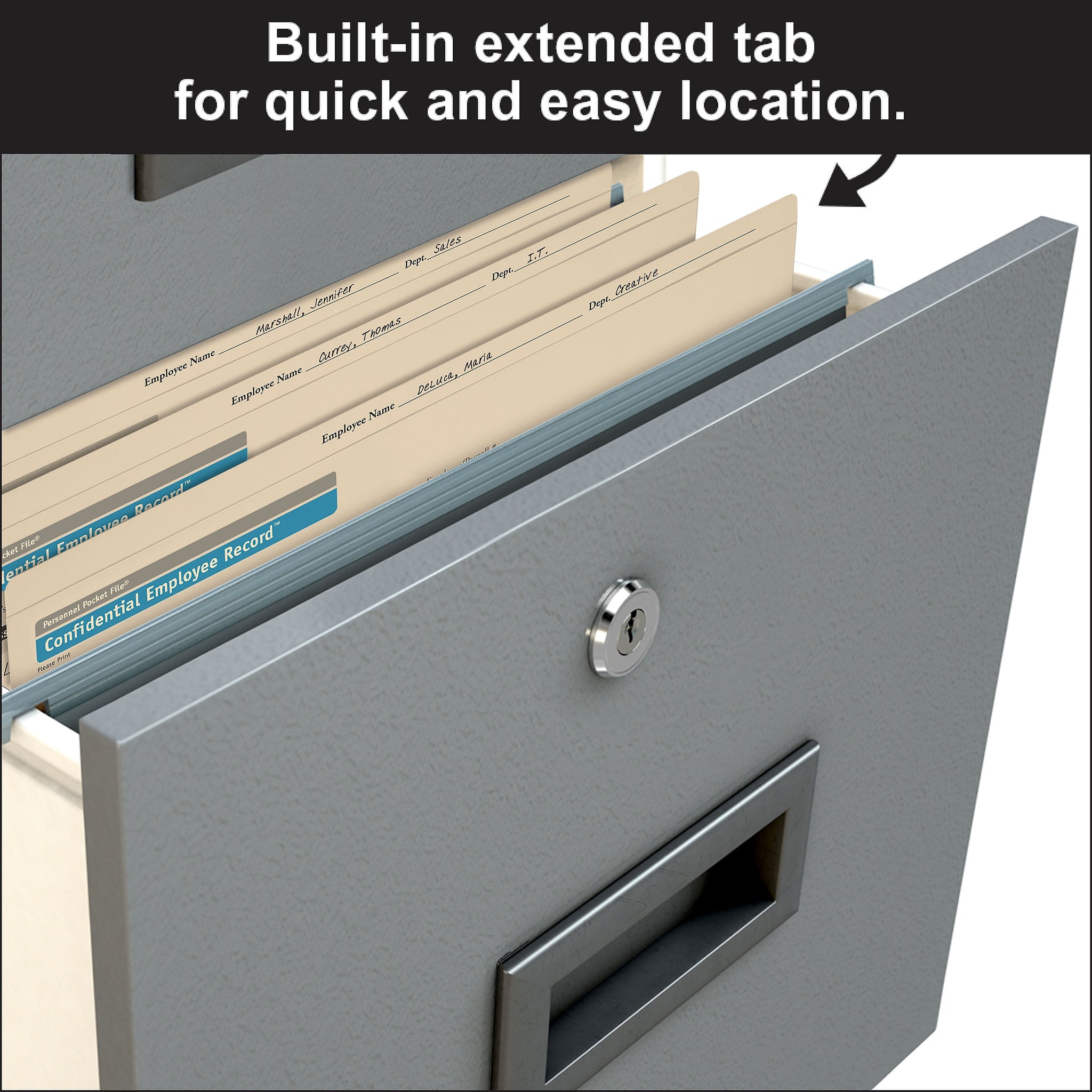 ComplyRight™ Personnel Pocket File Folder, Pack of 25