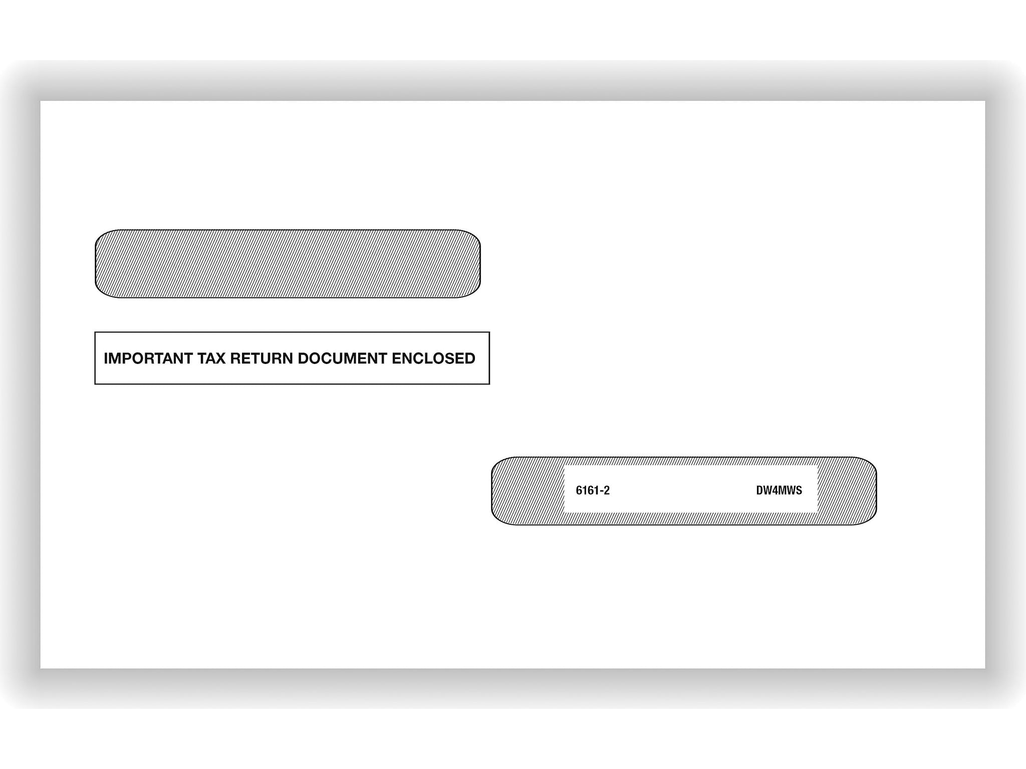 ComplyRight Self Seal 1099-R Tax Double-Window Envelope, 5.63