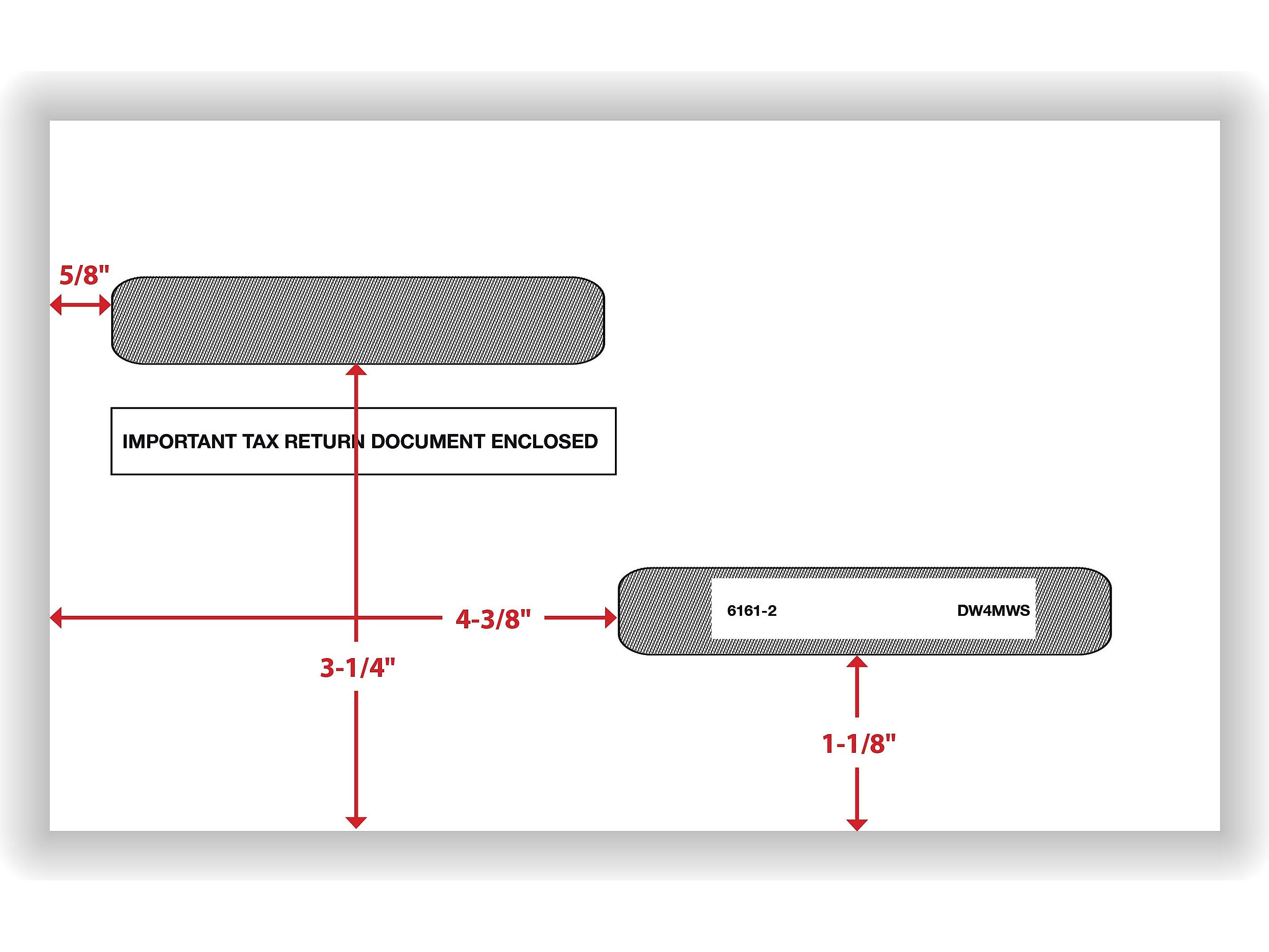 ComplyRight Self Seal 1099-R Tax Double-Window Envelope, 5.63