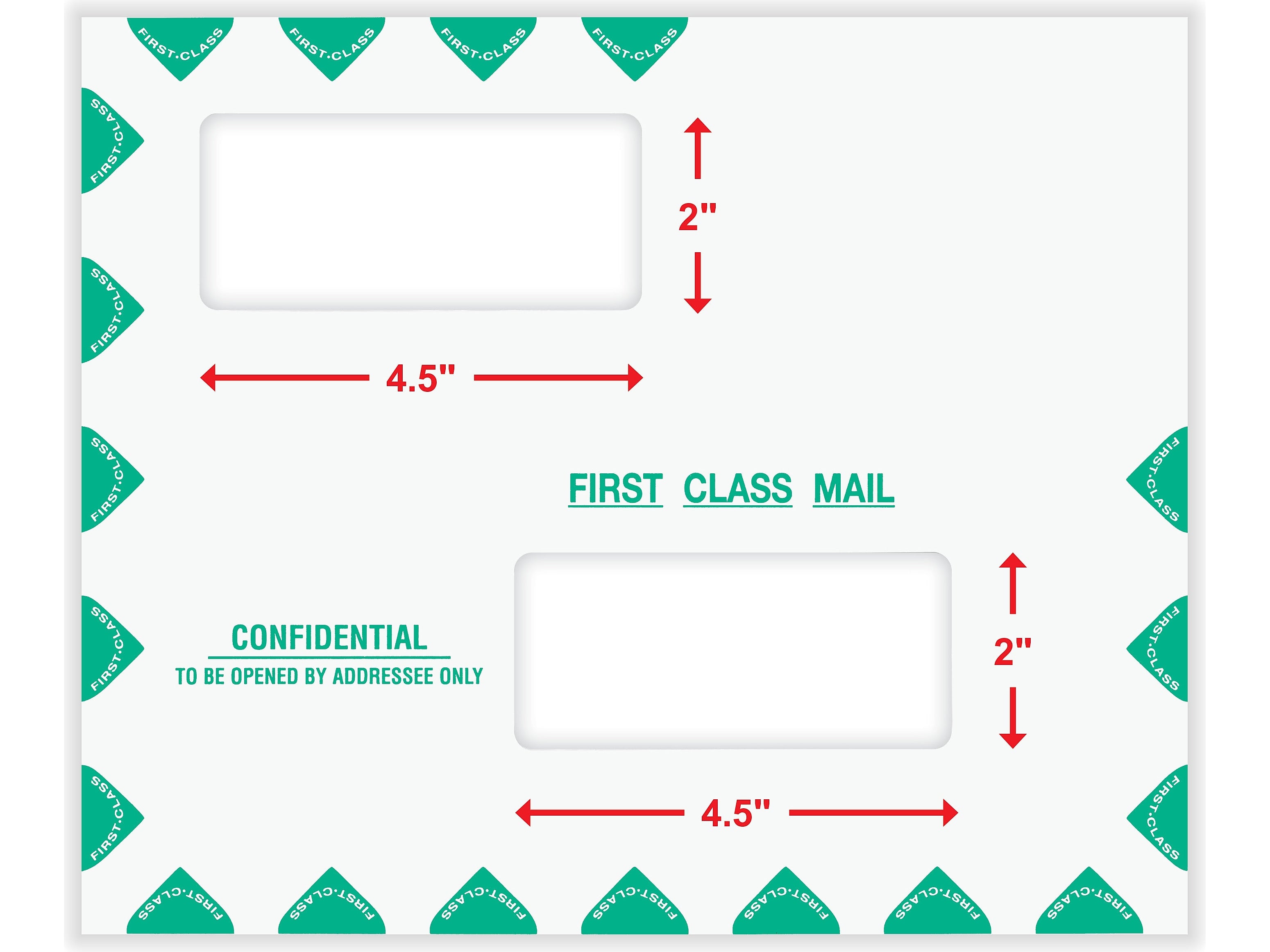 ComplyRight Self-Seal Tax Envelope, 9.5" x 11.5", White/Green, 50/Pack