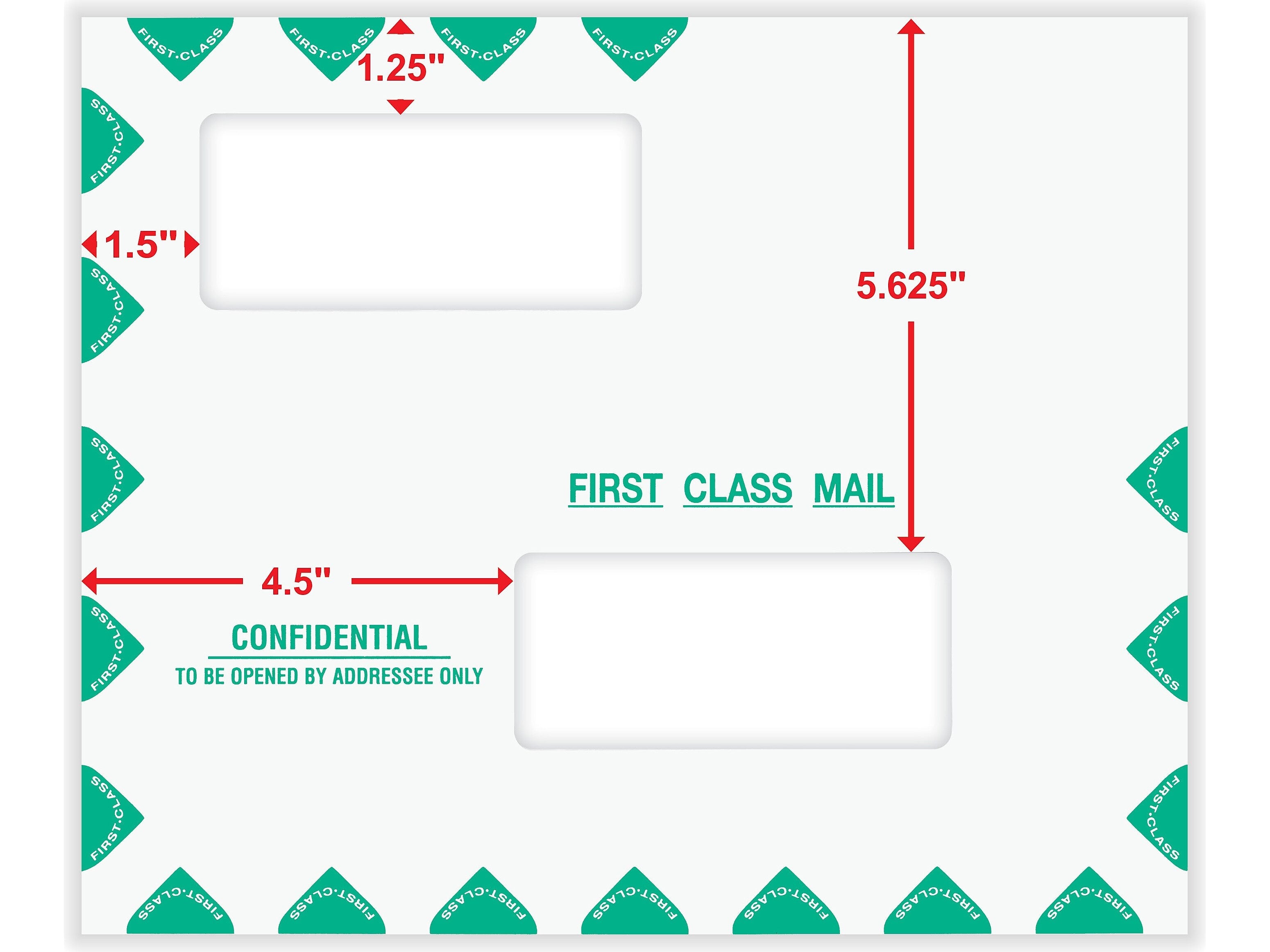 ComplyRight Self-Seal Tax Envelope, 9.5" x 11.5", White/Green, 50/Pack