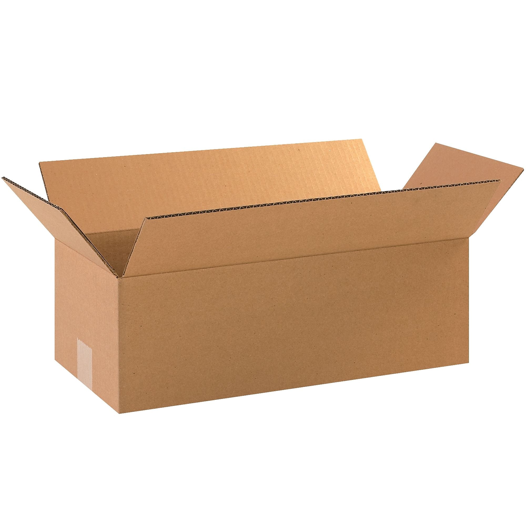 Corrugated Boxes, 18" x 8" x 4", Kraft, 25/Bundle