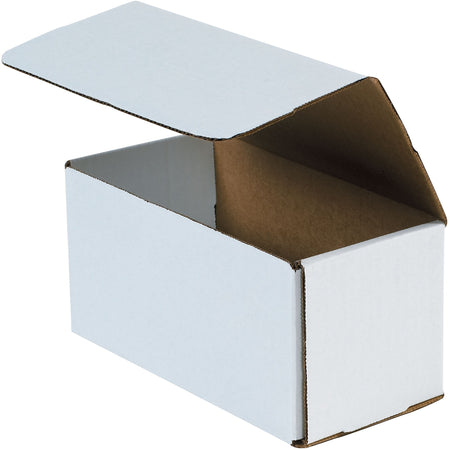 Corrugated Mailers, 12" x 5" x 5", White, 50/Bundle