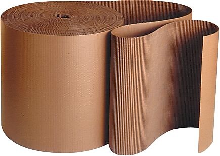 Corrugated Paper Roll, 4" x 250', 1 Roll