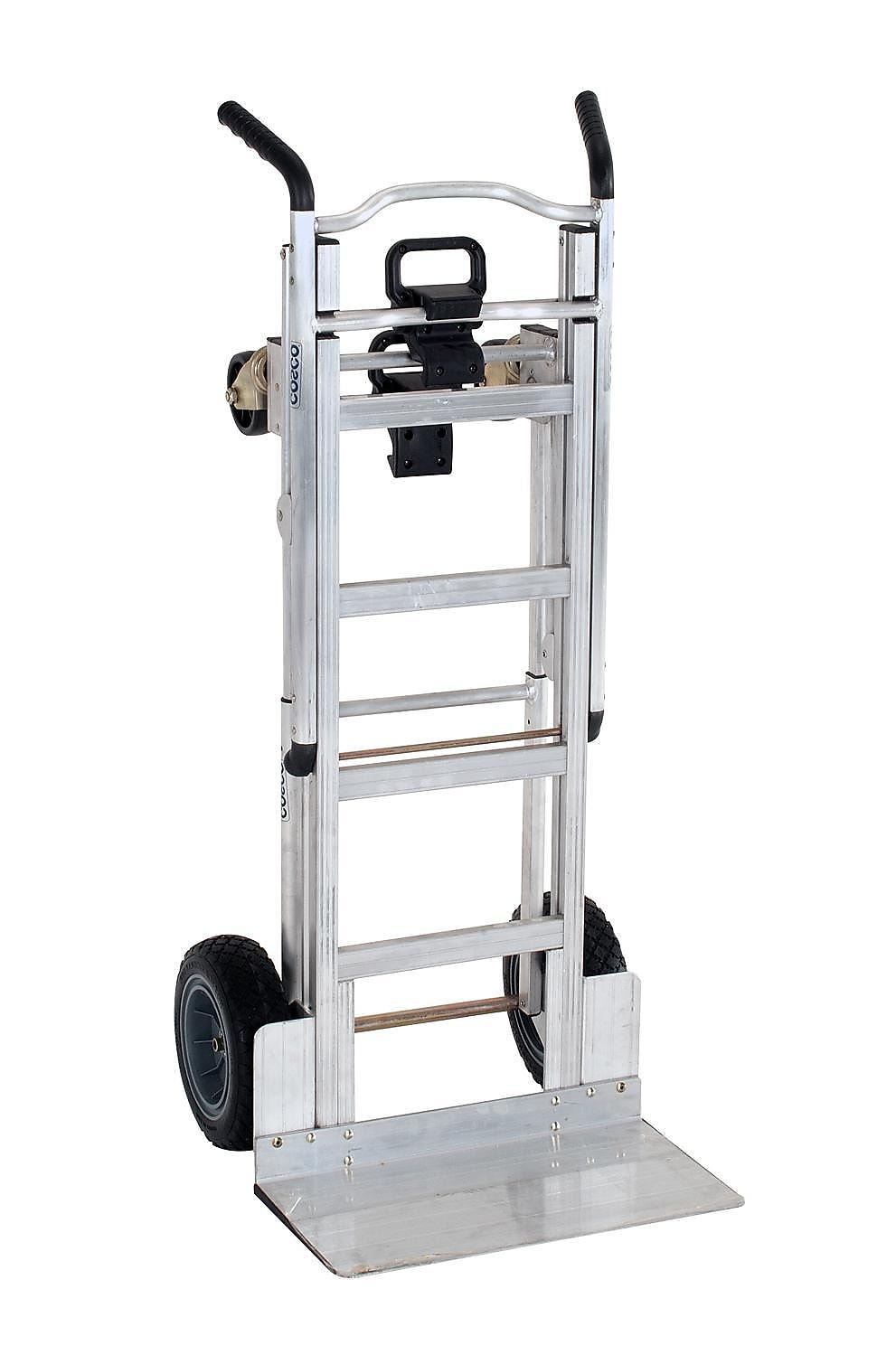 Cosco 3-in-1 Assist Series Hand Truck, 1000 lbs., Aluminum/Black