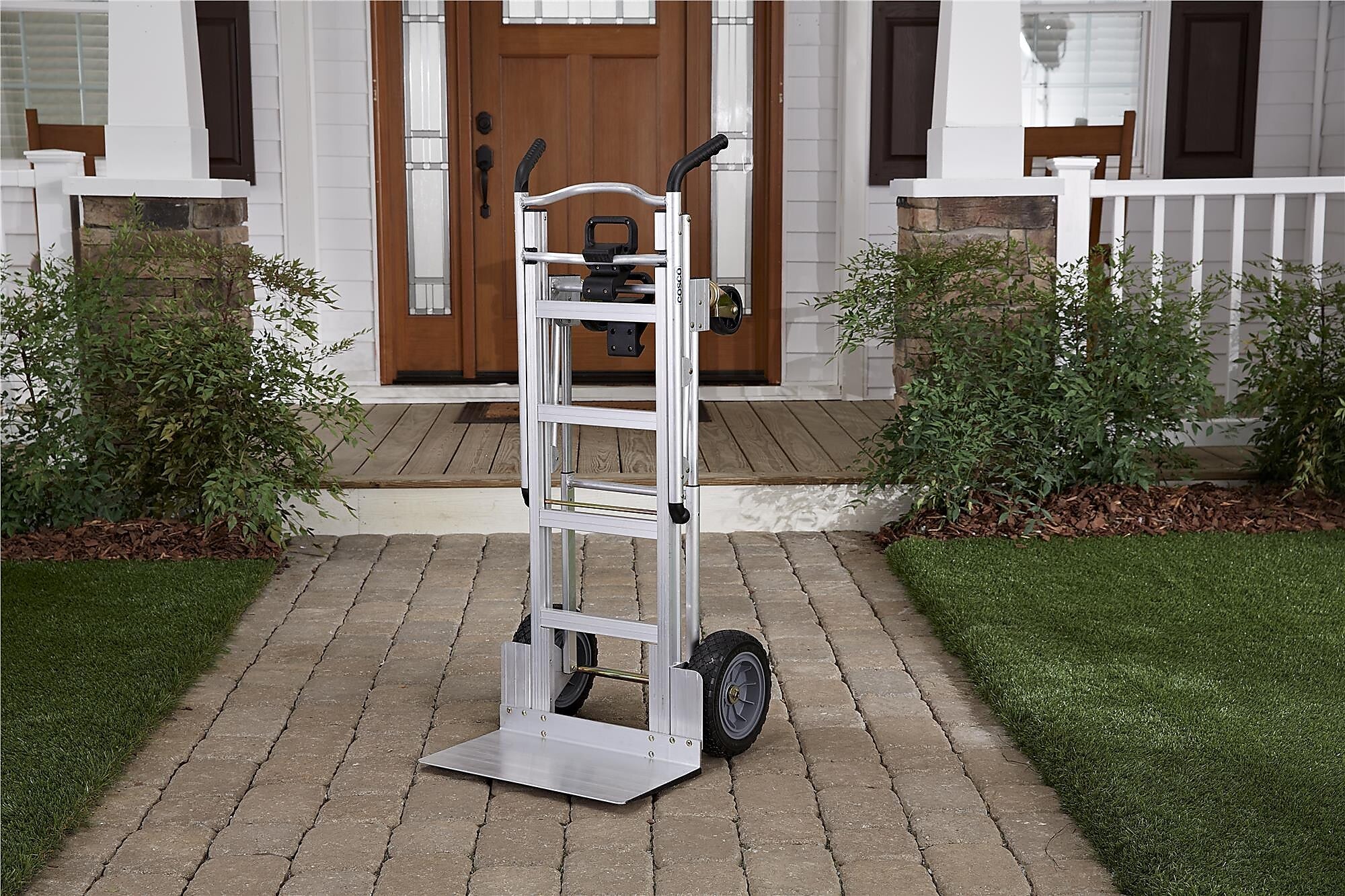 Cosco 3-in-1 Assist Series Hand Truck, 1000 lbs., Aluminum/Black