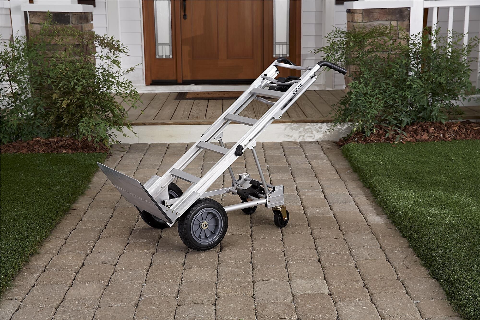 Cosco 3-in-1 Assist Series Hand Truck, 1000 lbs., Aluminum/Black