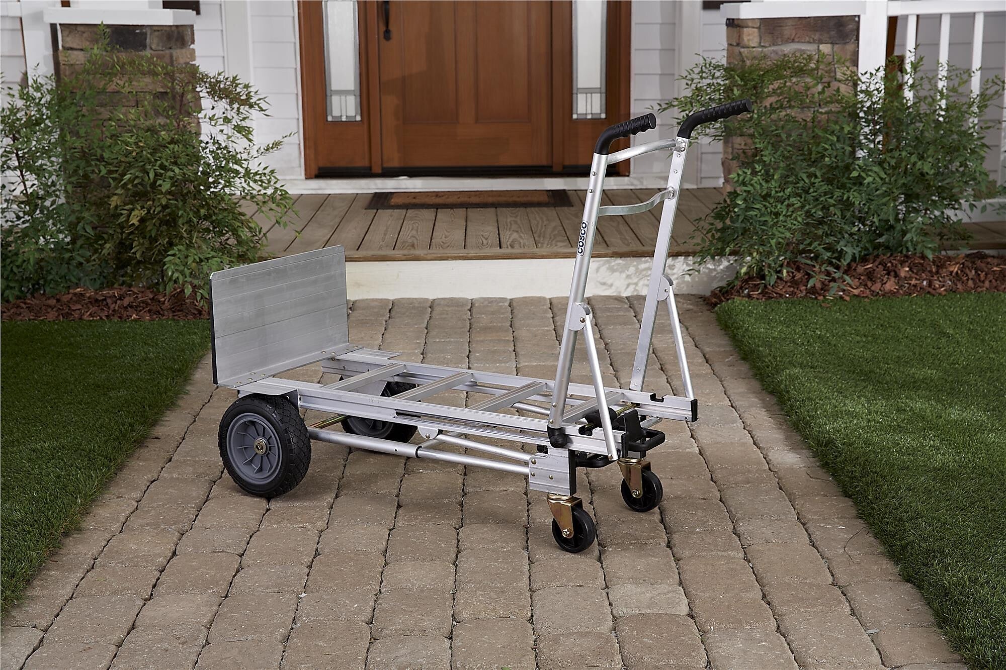 Cosco 3-in-1 Assist Series Hand Truck, 1000 lbs., Aluminum/Black