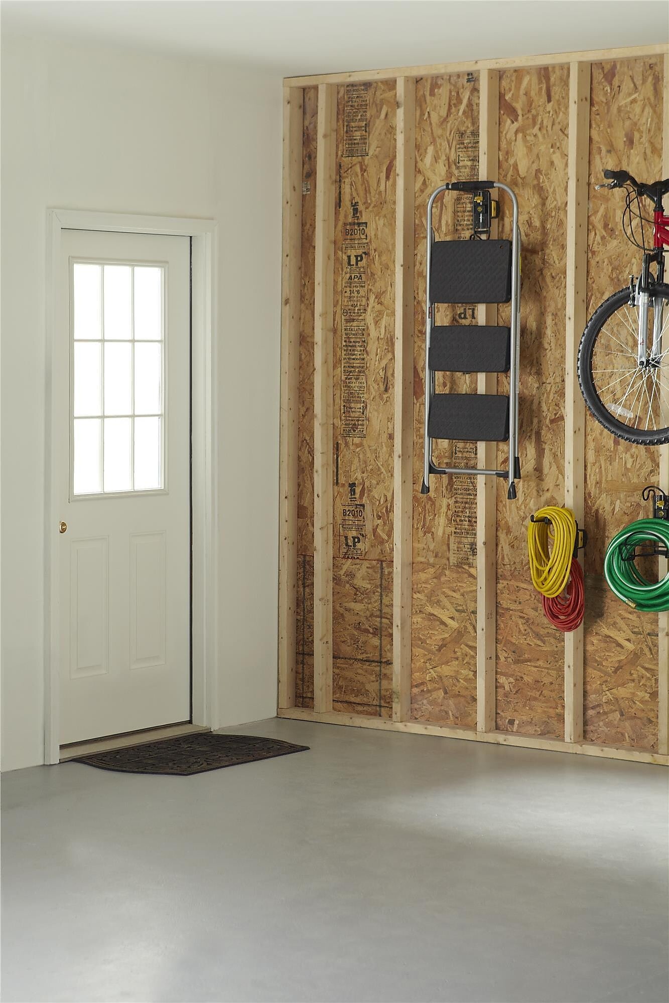 Cosco 3-Step Big Step Folding Stool, 200 lb Capacity, Light Gray