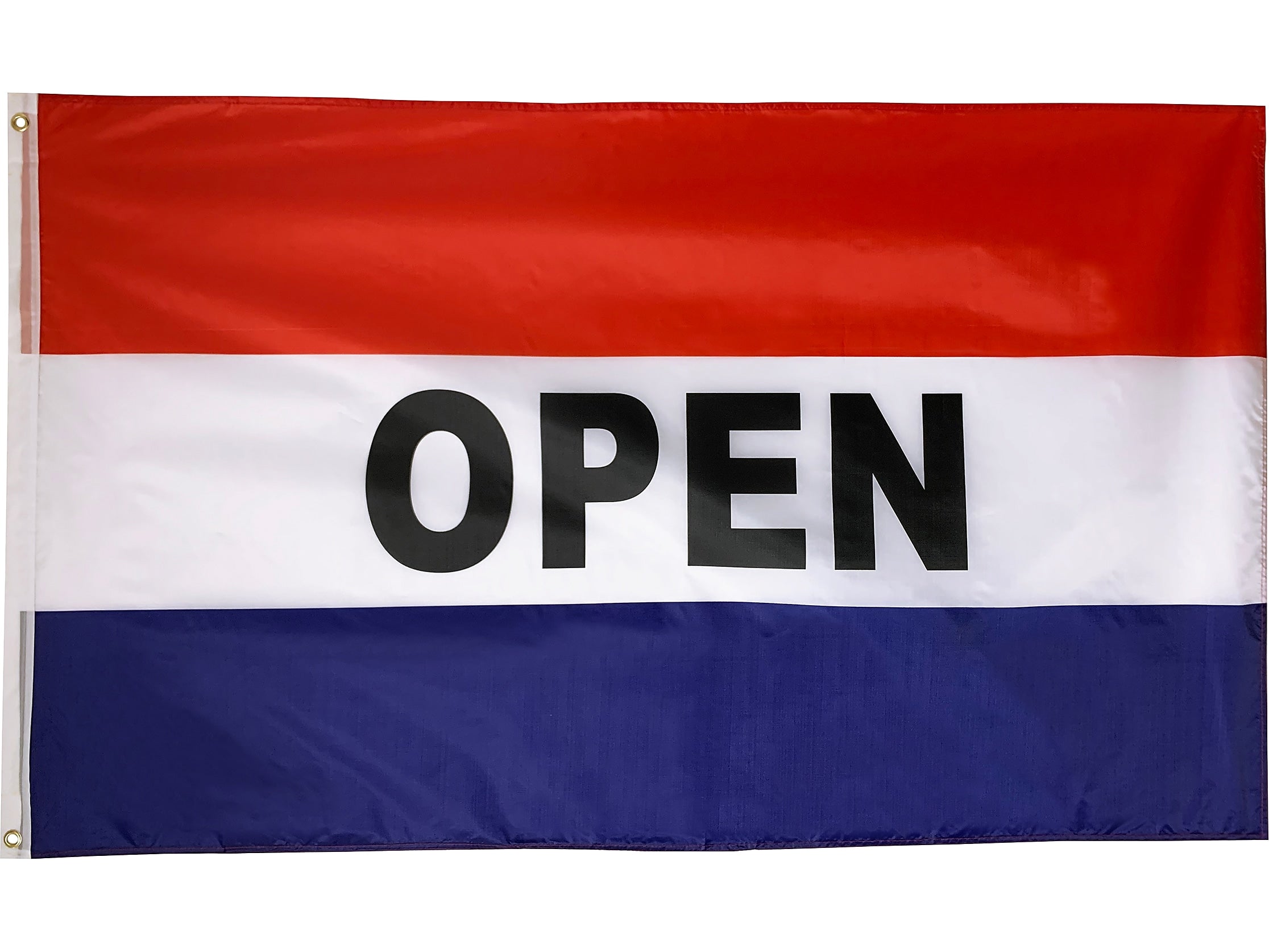 Cosco 3' x 5' OPEN Tricolor Flag, Polyester