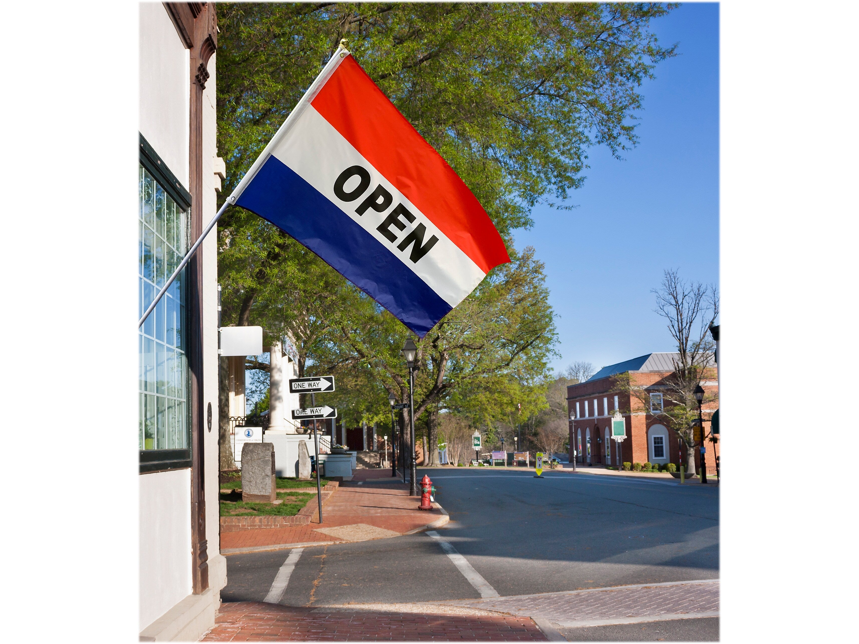 Cosco 3' x 5' OPEN Tricolor Flag, Polyester