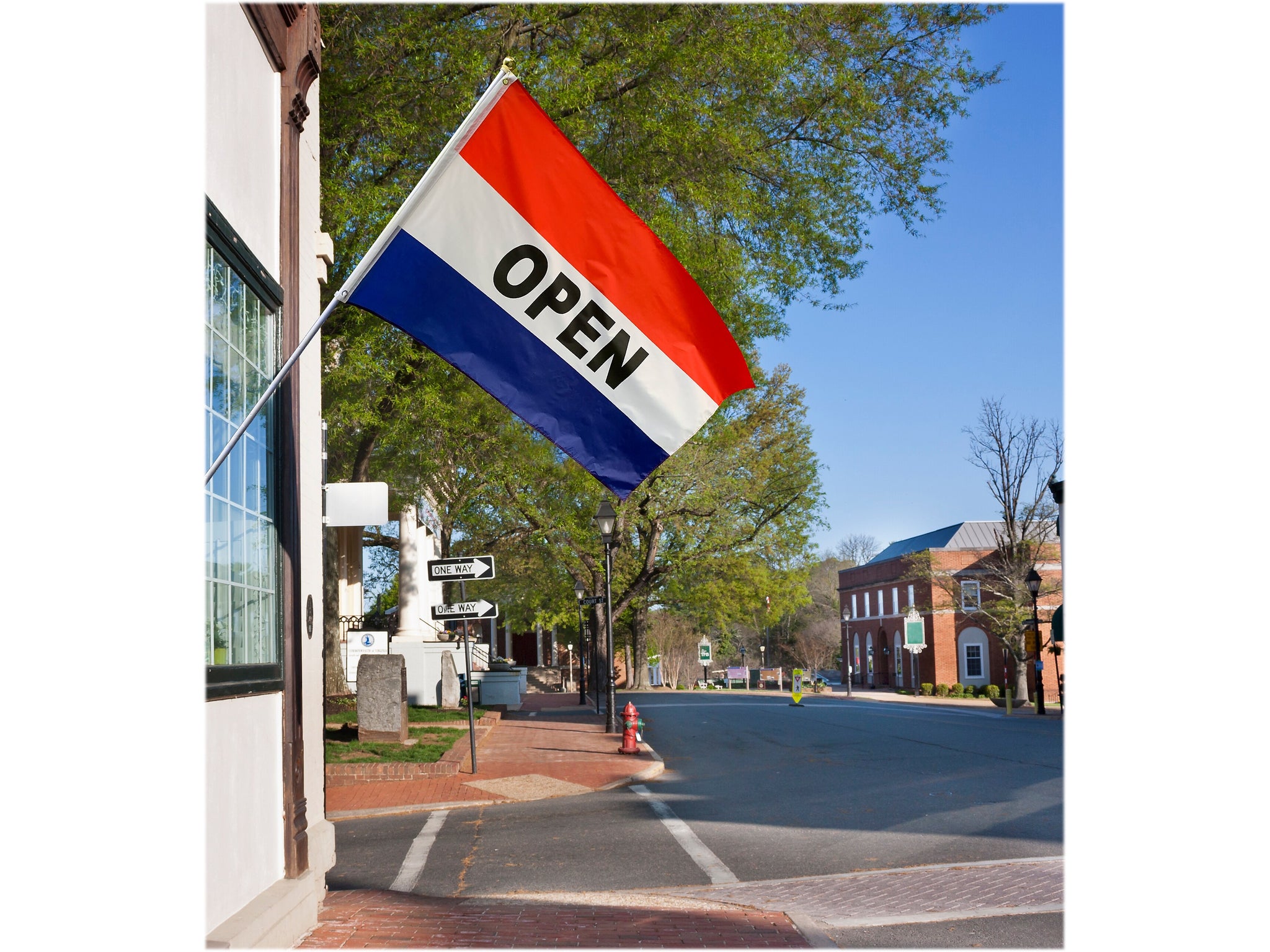 Cosco 3' x 5' OPEN Tricolor Flag, Polyester