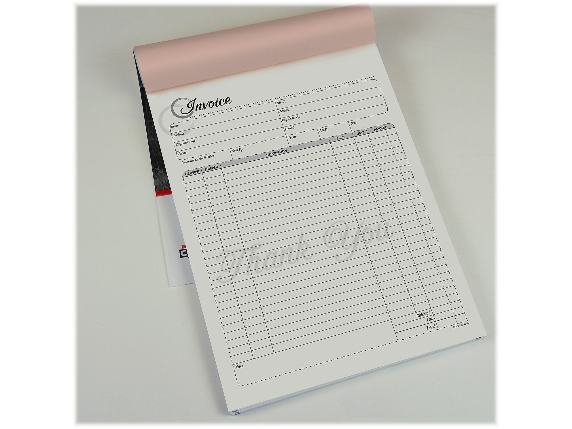 Cosco Artistic 3-Part Carbonless Invoices, 8.5