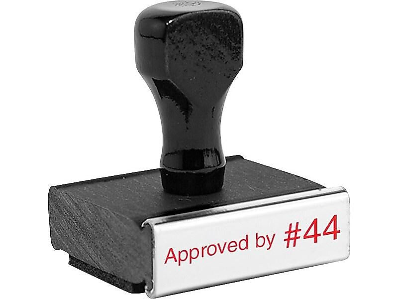 Cosco Custom Rubber Stamp, 3 Lines Rectangular, 2