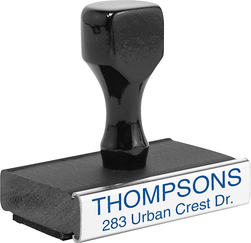 Cosco Custom Rubber Stamp, Rectangular, 5 Lines, 3/4