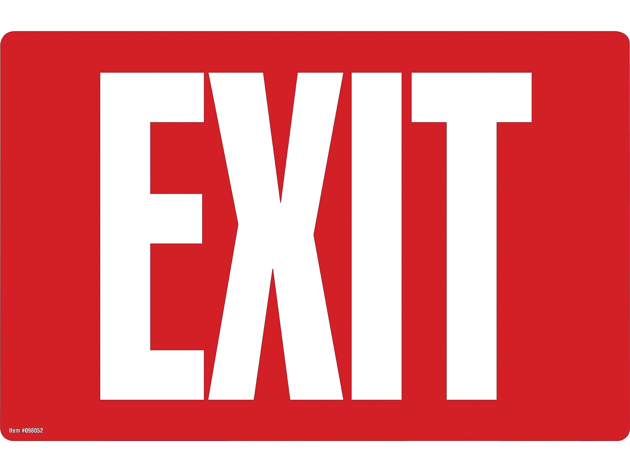 Cosco Exit Indoor Wall Sign, 12