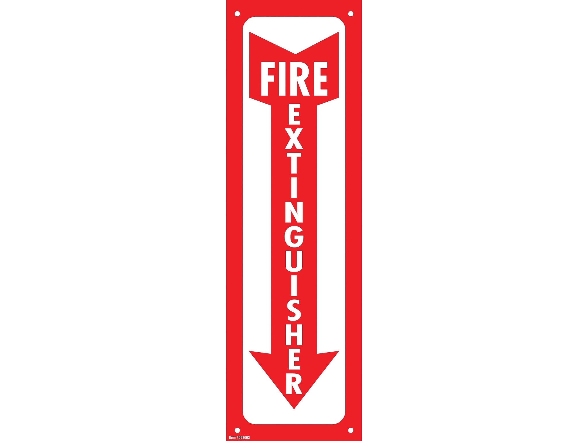 Cosco Fire Extinguisher Indoor/Outdoor Wall Sign, 4