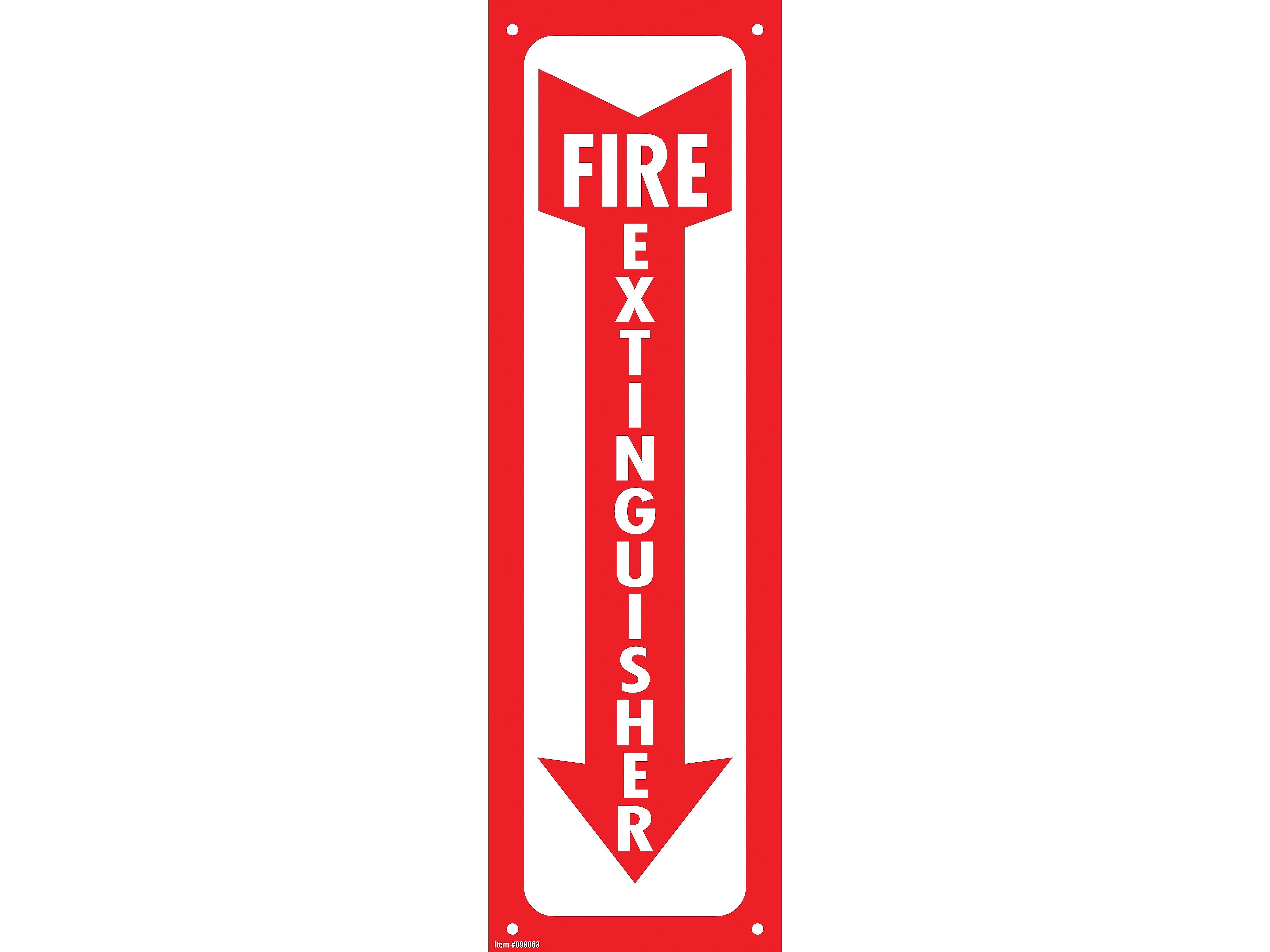 Cosco Fire Extinguisher Indoor/Outdoor Wall Sign, 4