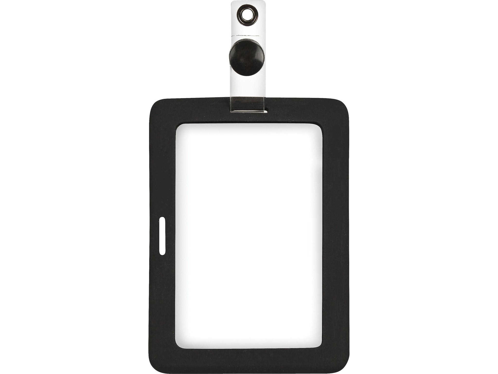Cosco MyID ID Badge Holder, Black/Clear
