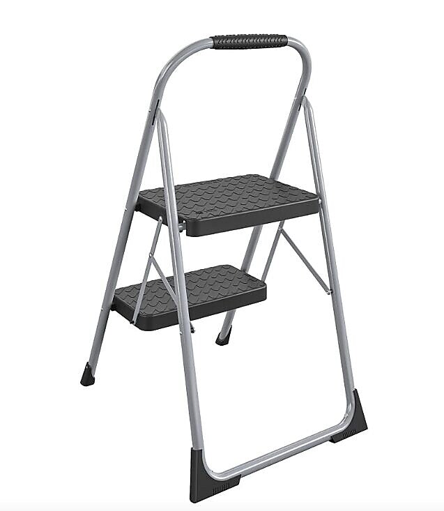 Cosco Two Step Big Step Folding Step Stool with Rubber Hand Grip