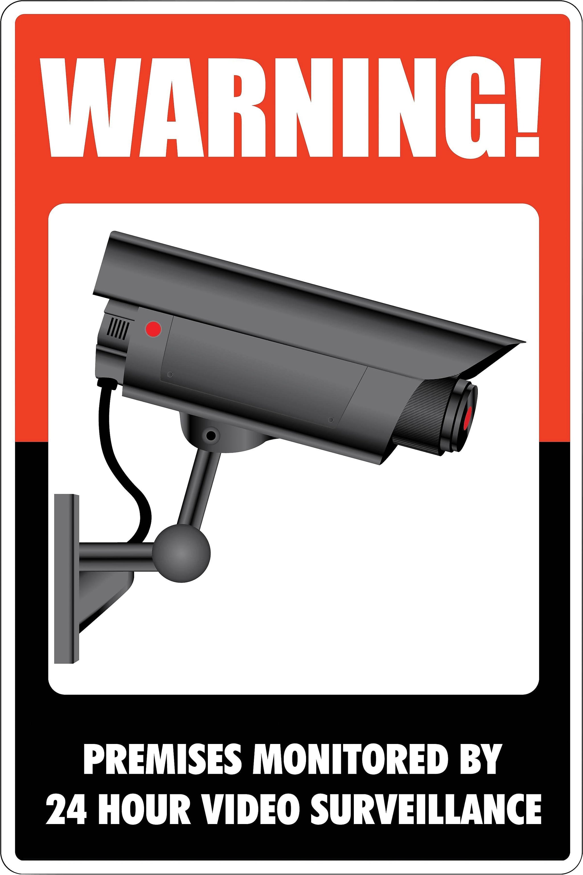 Cosco Video Surveillance Indoor/Outdoor Wall Sign, 8