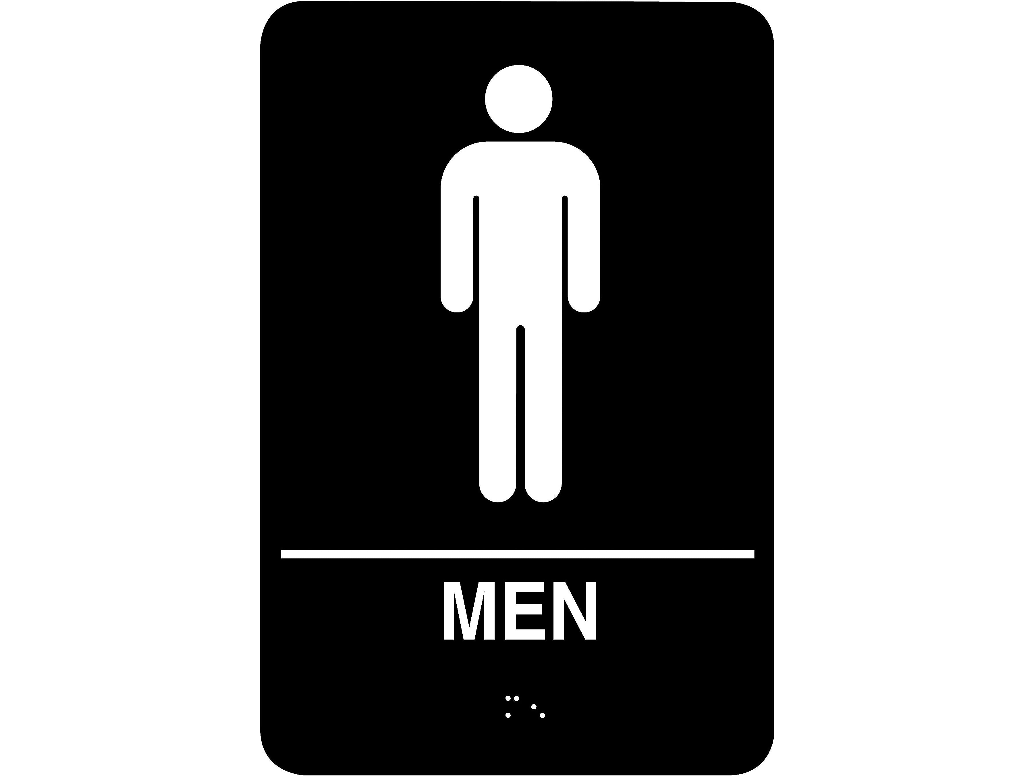 Cosco® Women and Men Indoor Door Signs, 5.9