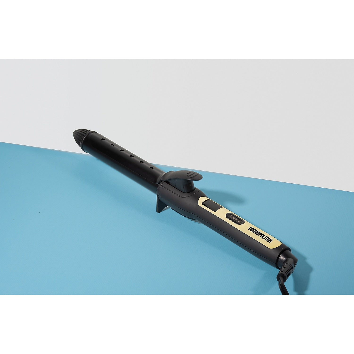 Cosmopolitan Ceramic Hair Curler, 1-Inch, Black & Gold,