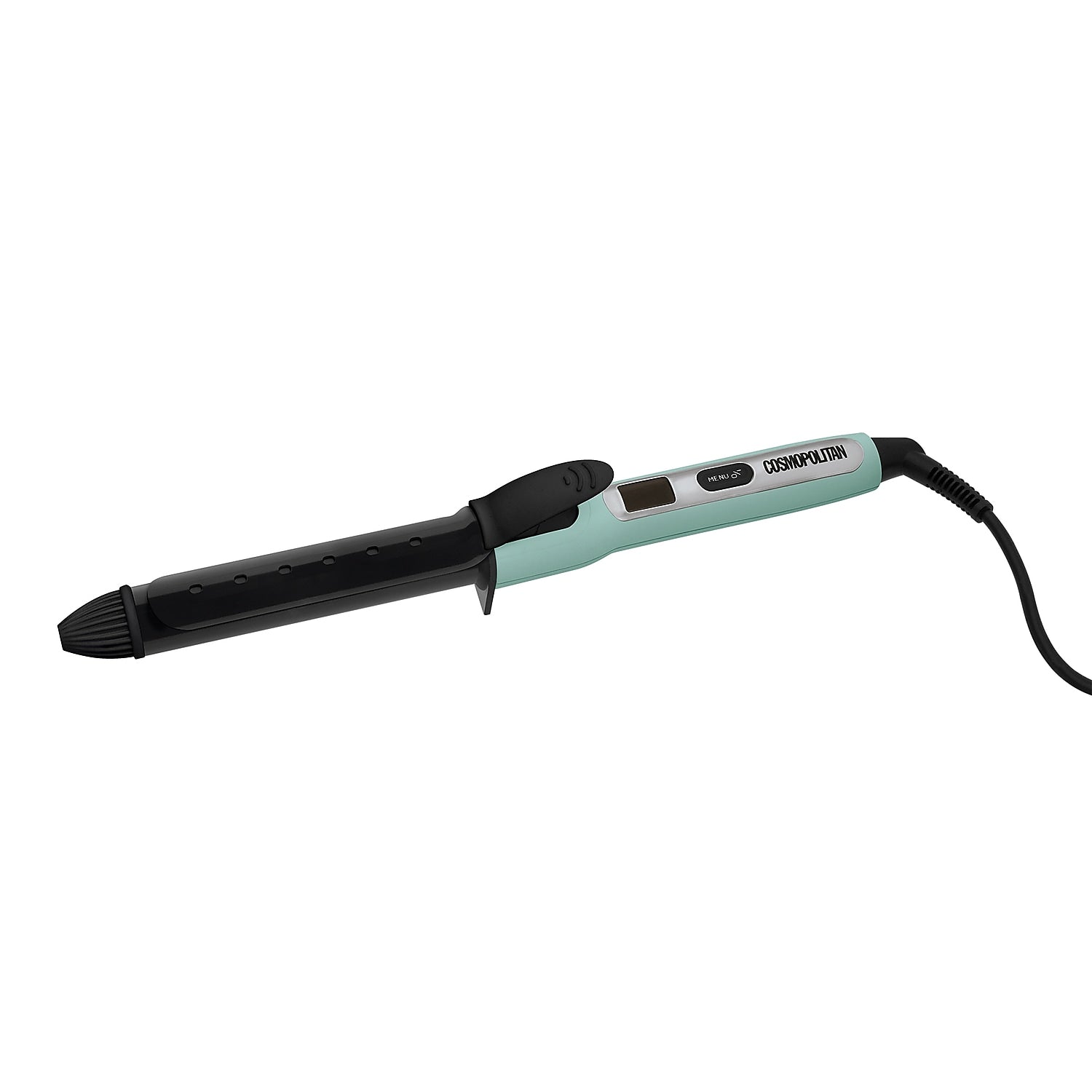 Cosmopolitan Ceramic Hair Curler, 1-Inch, Blue & Silver,