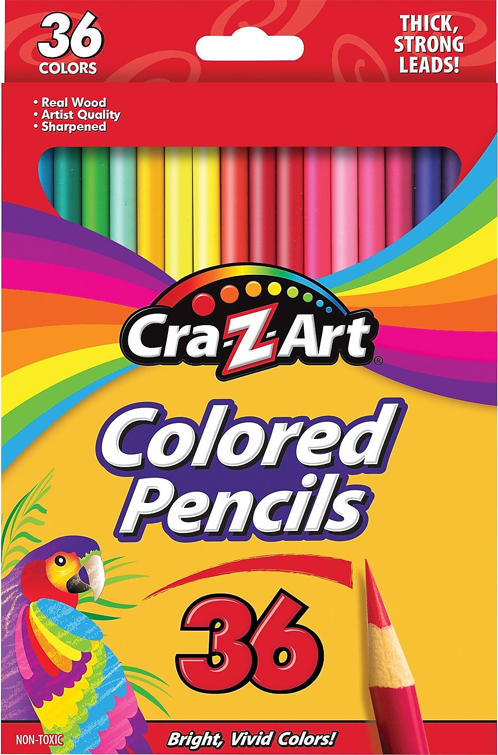 Cra-Z-Art Colored Pencils, Assorted Colors, 36 Pencils/Pack