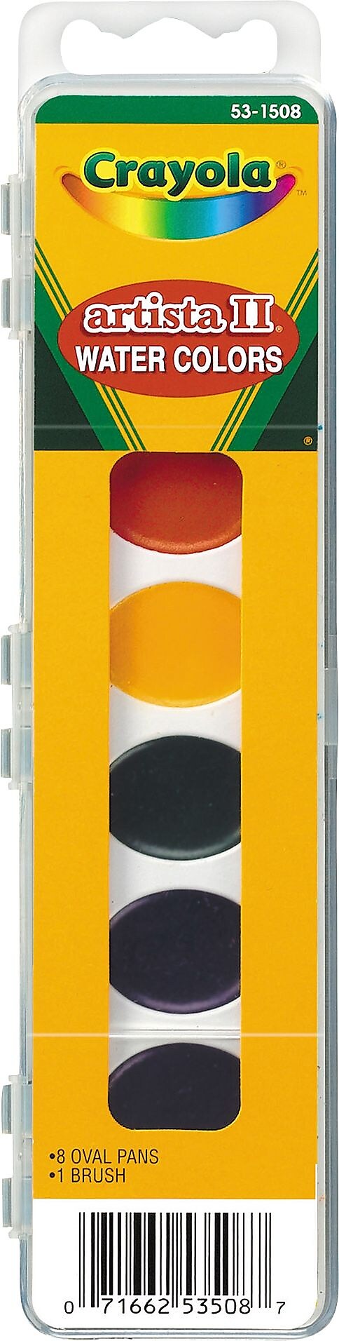 Crayola Arista II 8-Color Watercolors, Assorted Colors