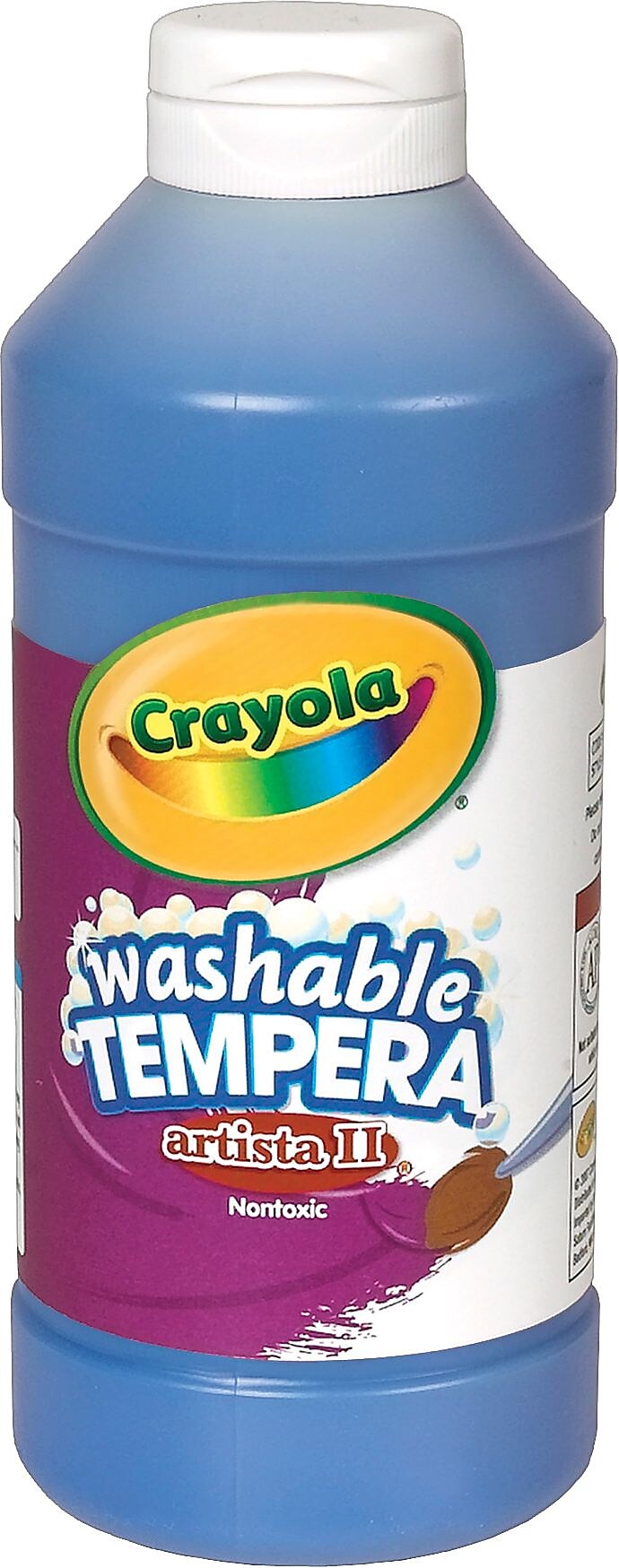 Crayola Artista II Washable Tempera Paint, Blue, 16 oz.