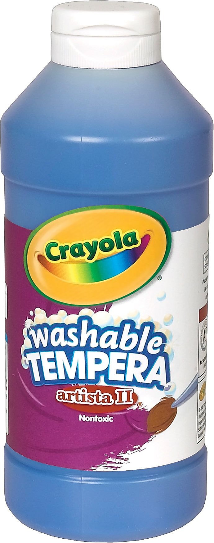 Crayola Artista II Washable Tempera Paint, Blue, 16 oz.