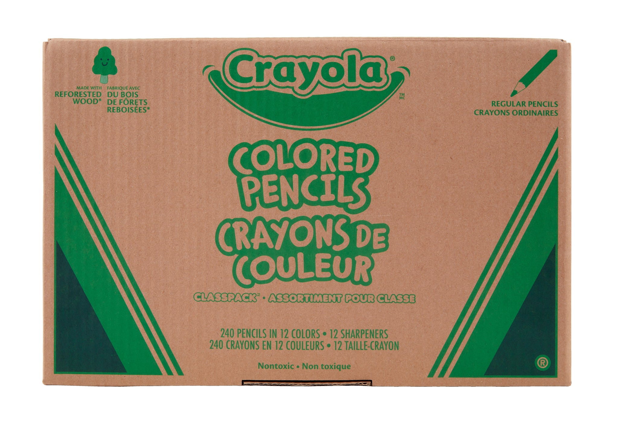 Crayola Classpack Kids' Colored Pencils, Assorted Colors, 240/Carton