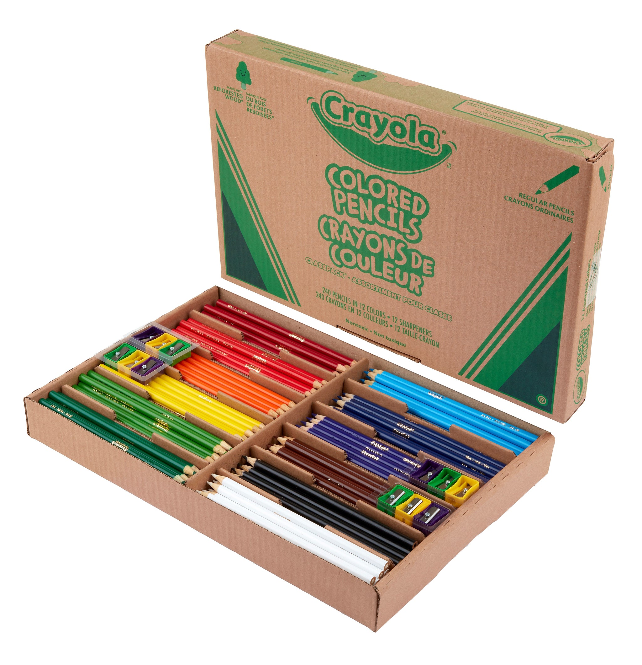 Crayola Classpack Kids' Colored Pencils, Assorted Colors, 240/Carton