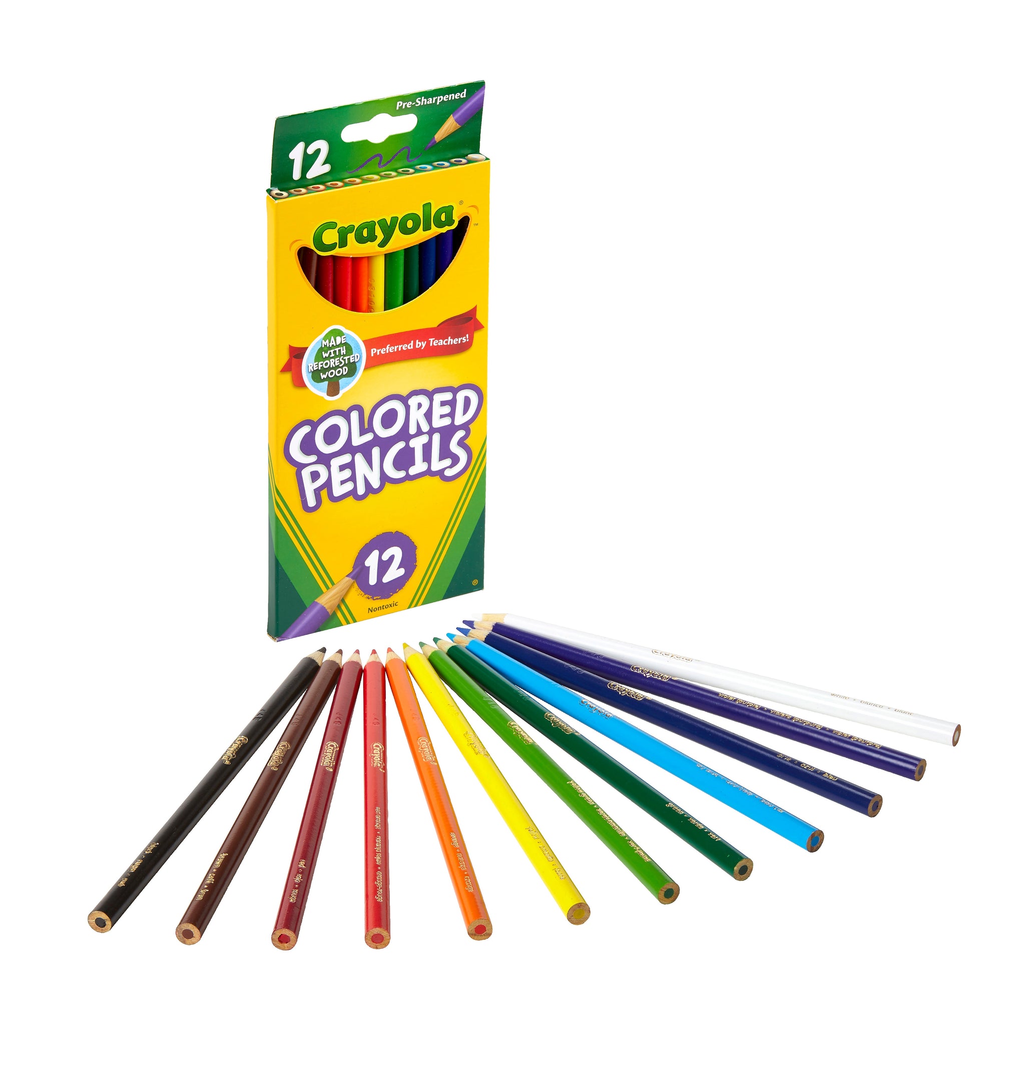 Crayola® Colored Pencils, Assorted Colors, 12/Box