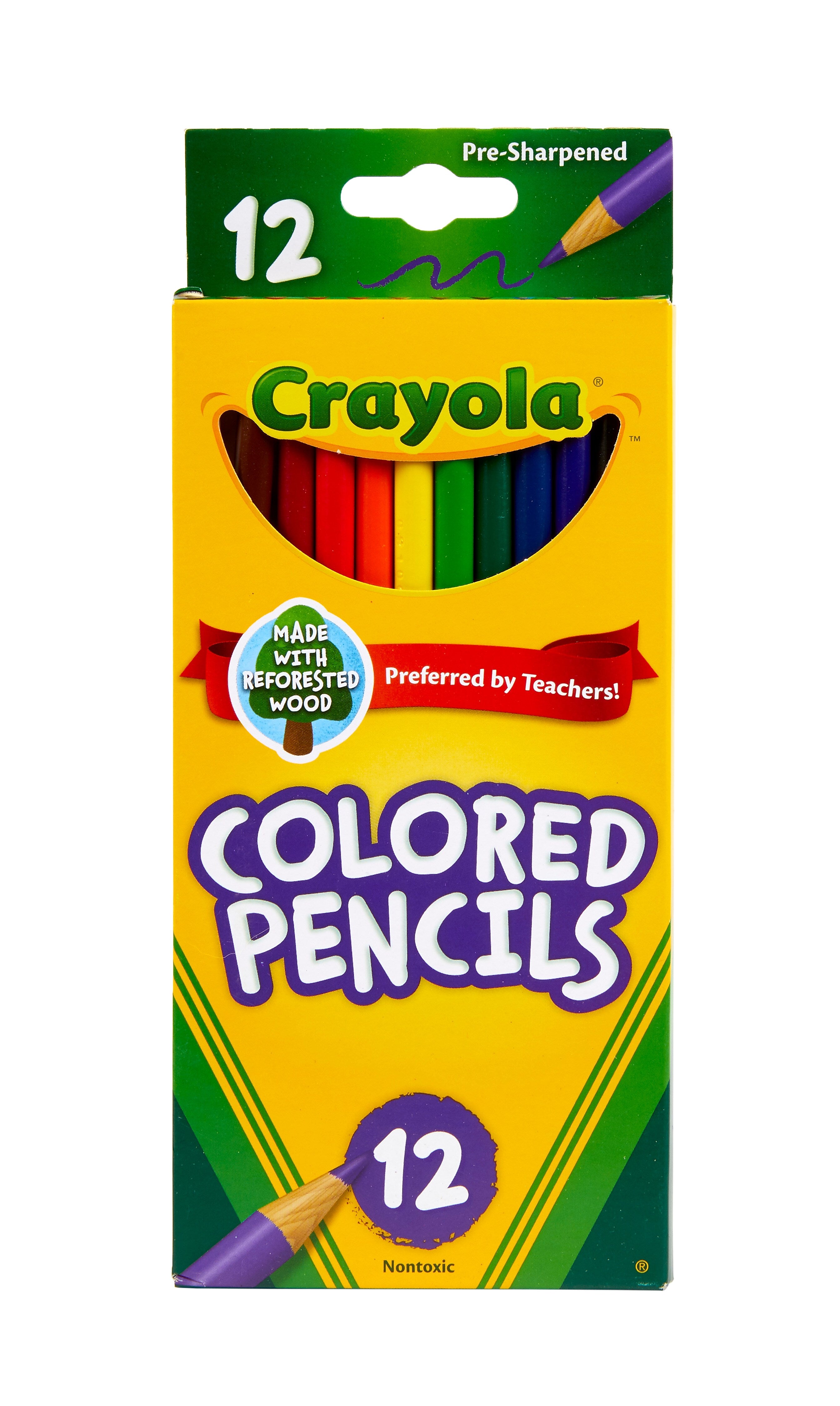 Crayola® Colored Pencils, Assorted Colors, 12/Box