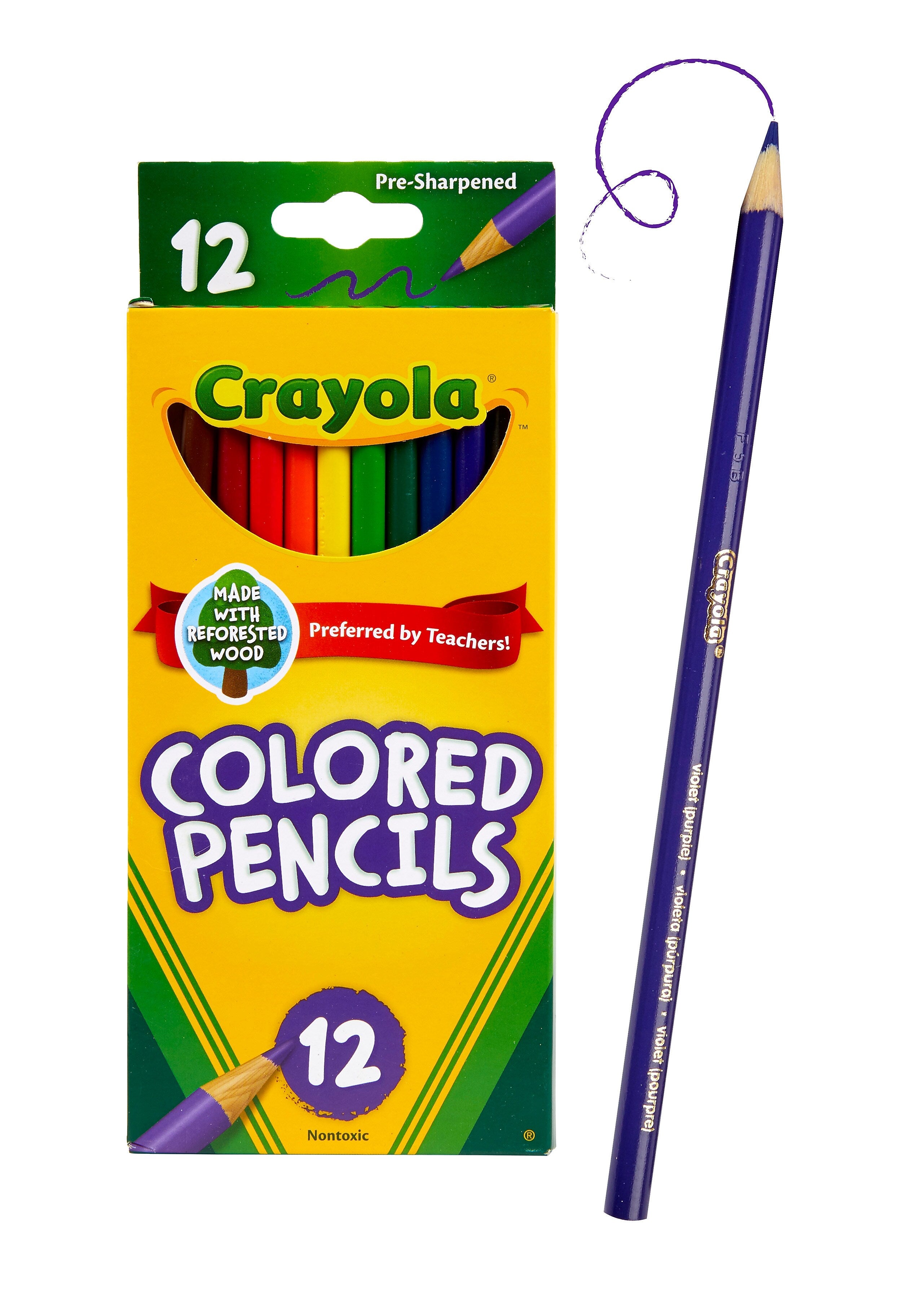 Crayola® Colored Pencils, Assorted Colors, 12/Box