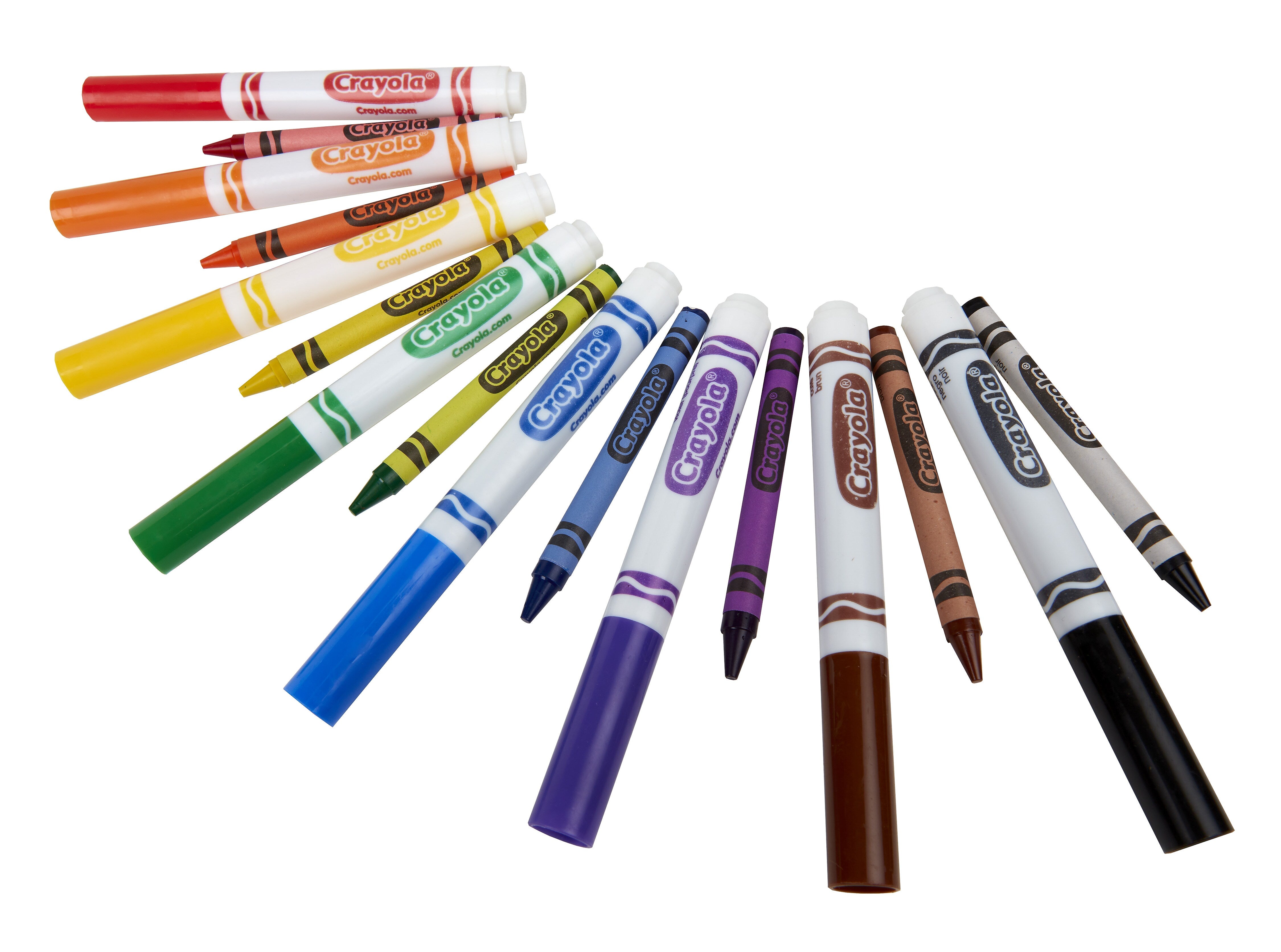 Crayola Combo Classpack Kids' Crayon/Marker Set, Broad, Assorted Colors, 256/Carton
