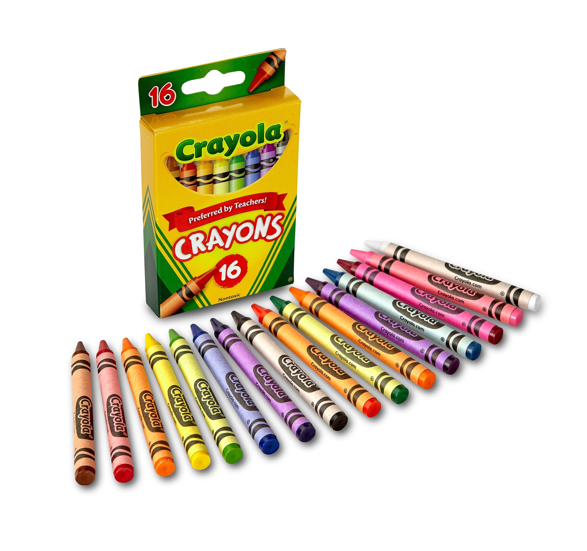 Crayola Crayons Assorted Colors, 16/Box
