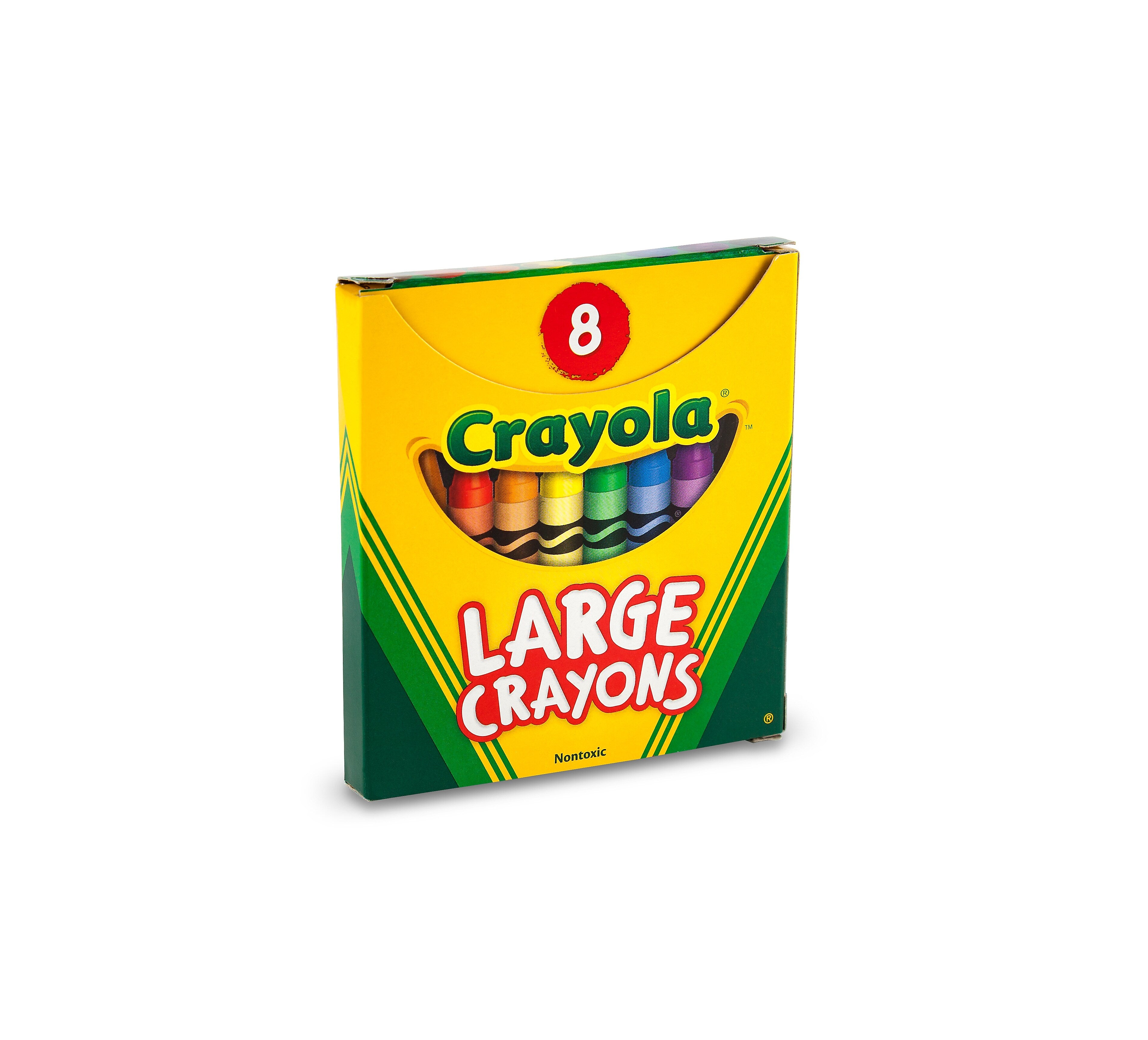 Crayola Crayons, Large Size, Assorted Colors, 8/Box
